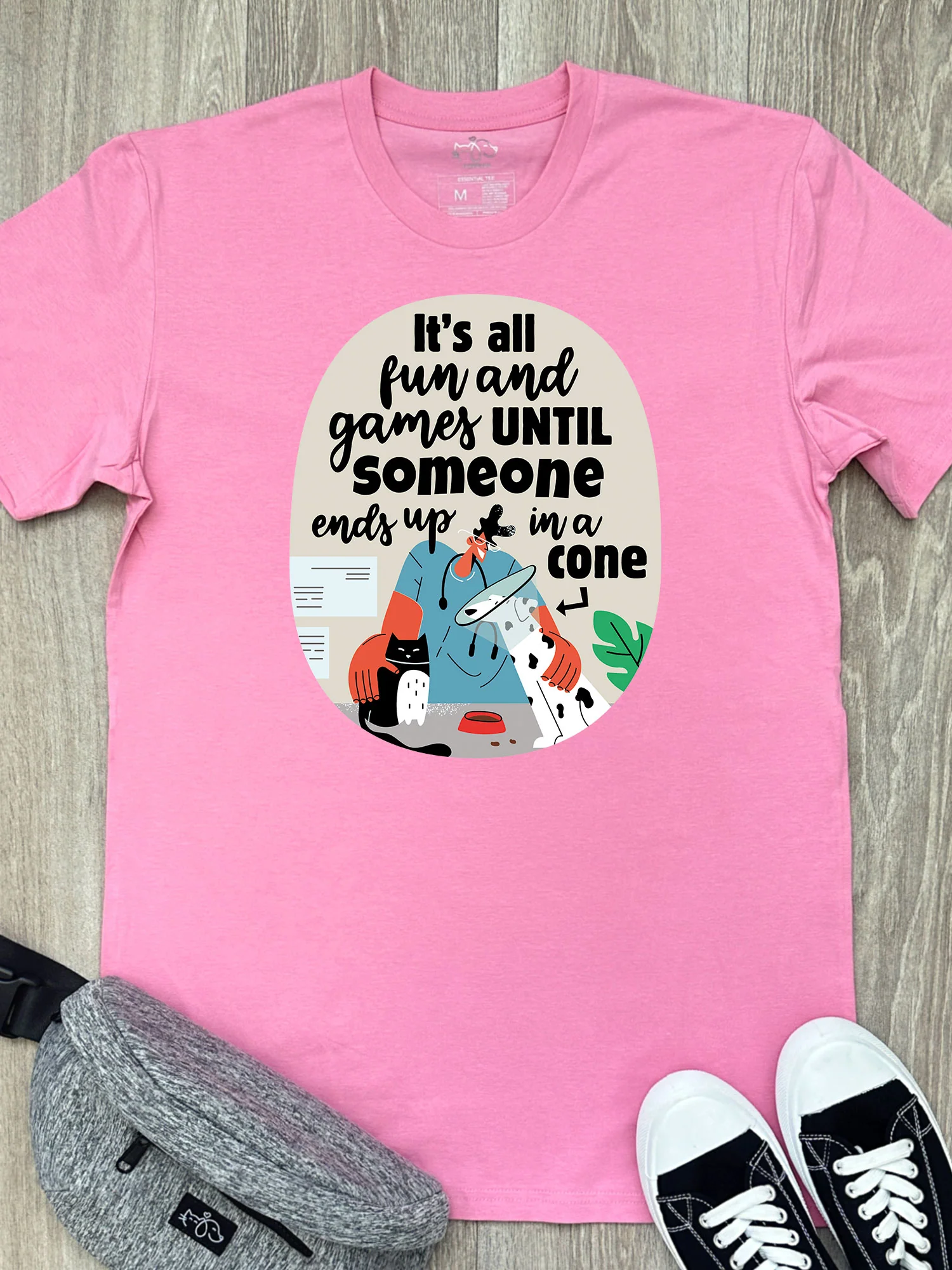 All Fun And Games Essential Unisex Tee - Image 2