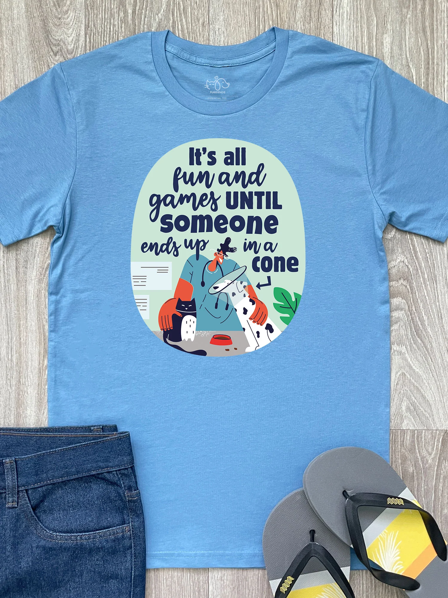 All Fun And Games Essential Unisex Tee - Image 6