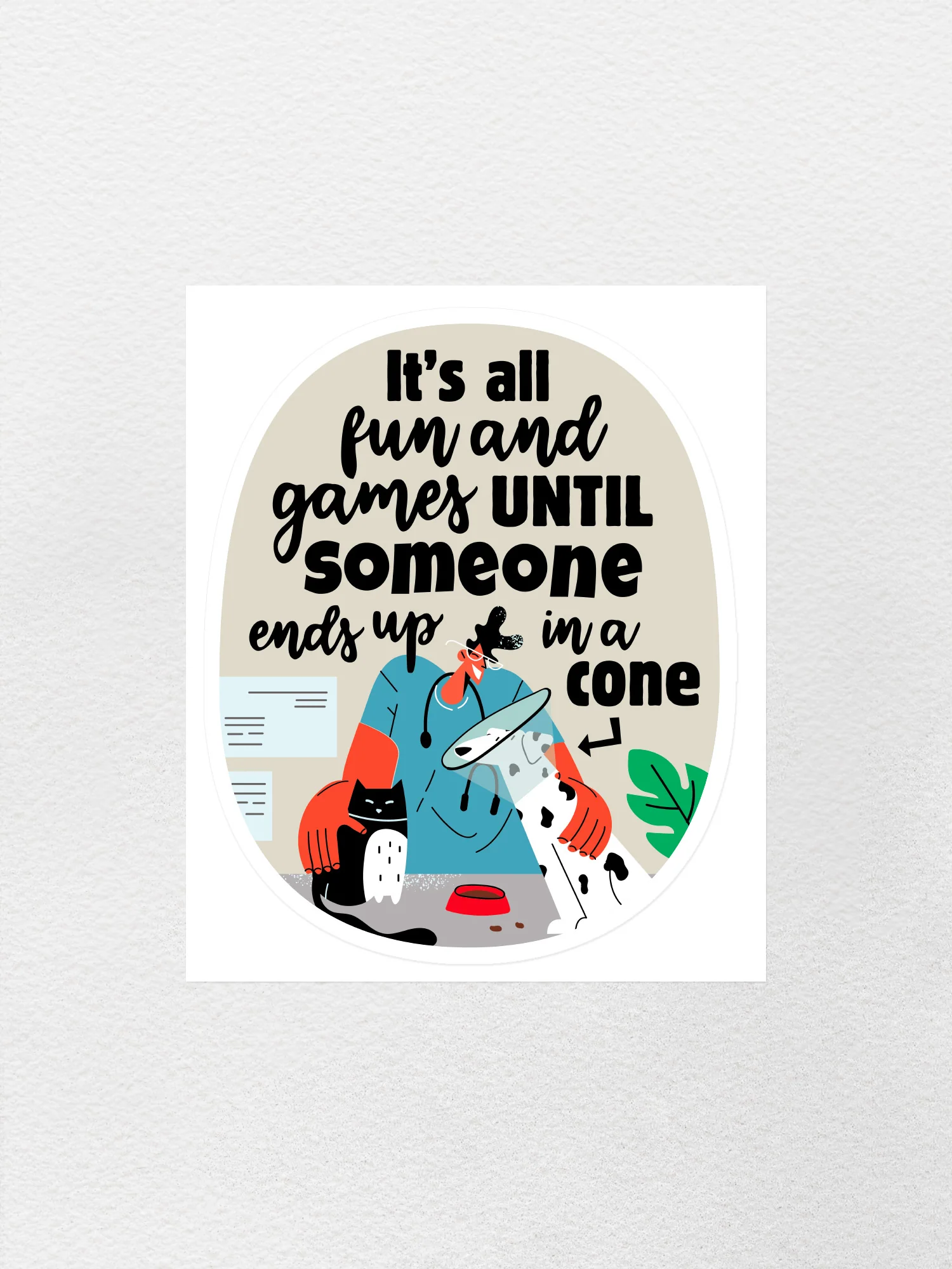 All Fun And Games Sticker - Image 2