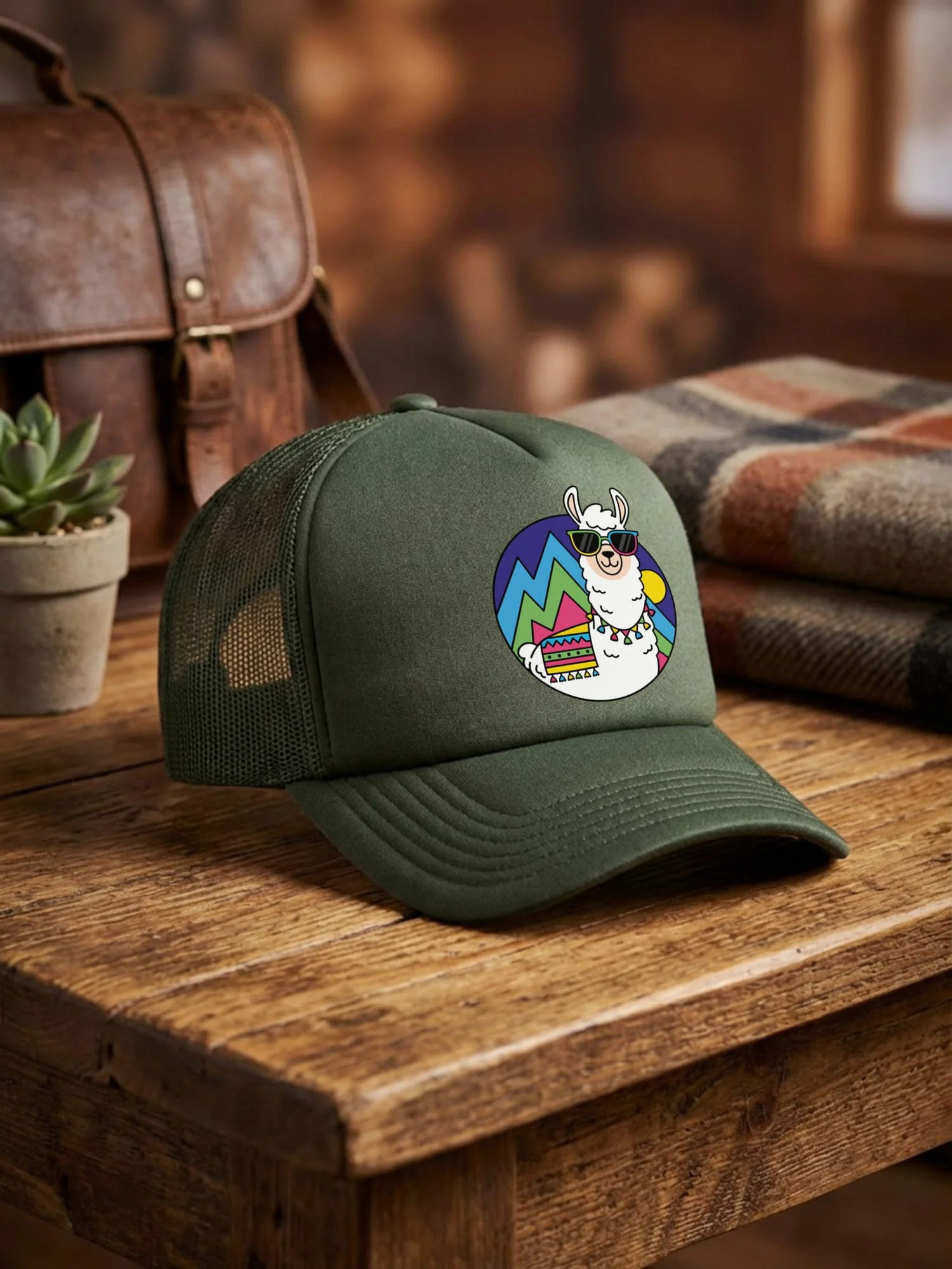 Alpaca My Bags Foam Trucker Cap - Image 5