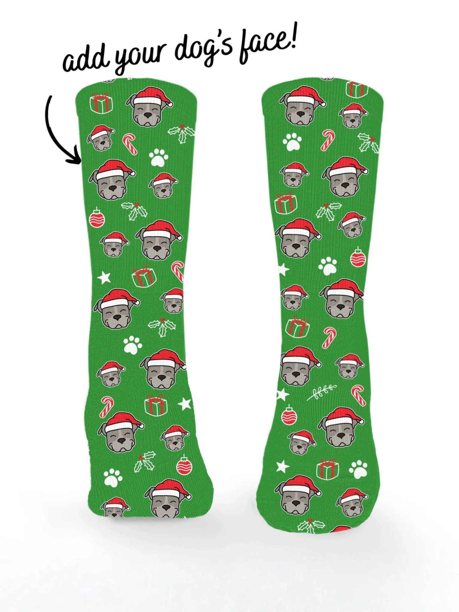 American Staffordshire Terrier ColourPop Christmas Edition Socks