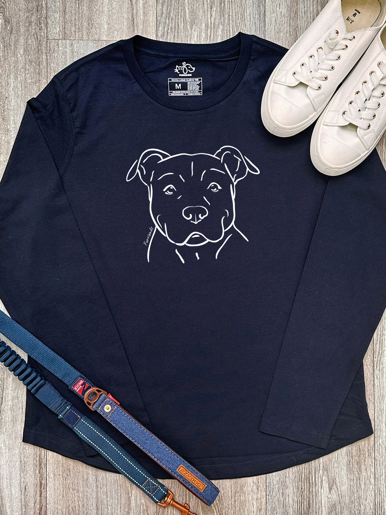 American Staffordshire Terrier Olivia Women's Long Sleeve T-Shirt - Image 3
