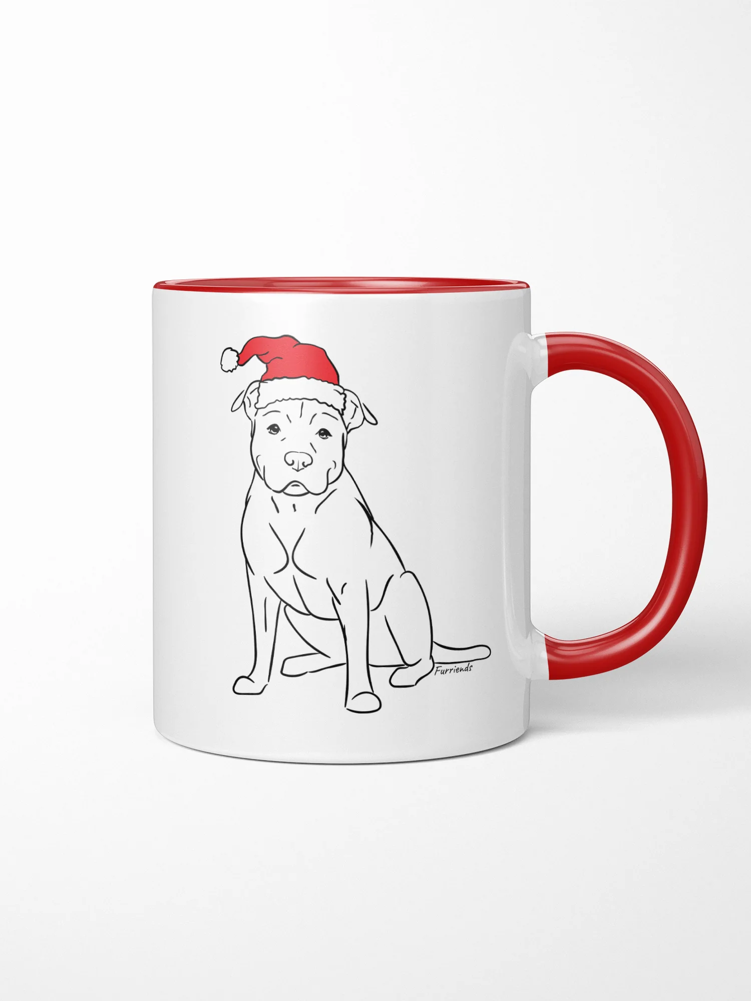 American Staffordshire Terrier Christmas Edition Ceramic Mug - Image 4