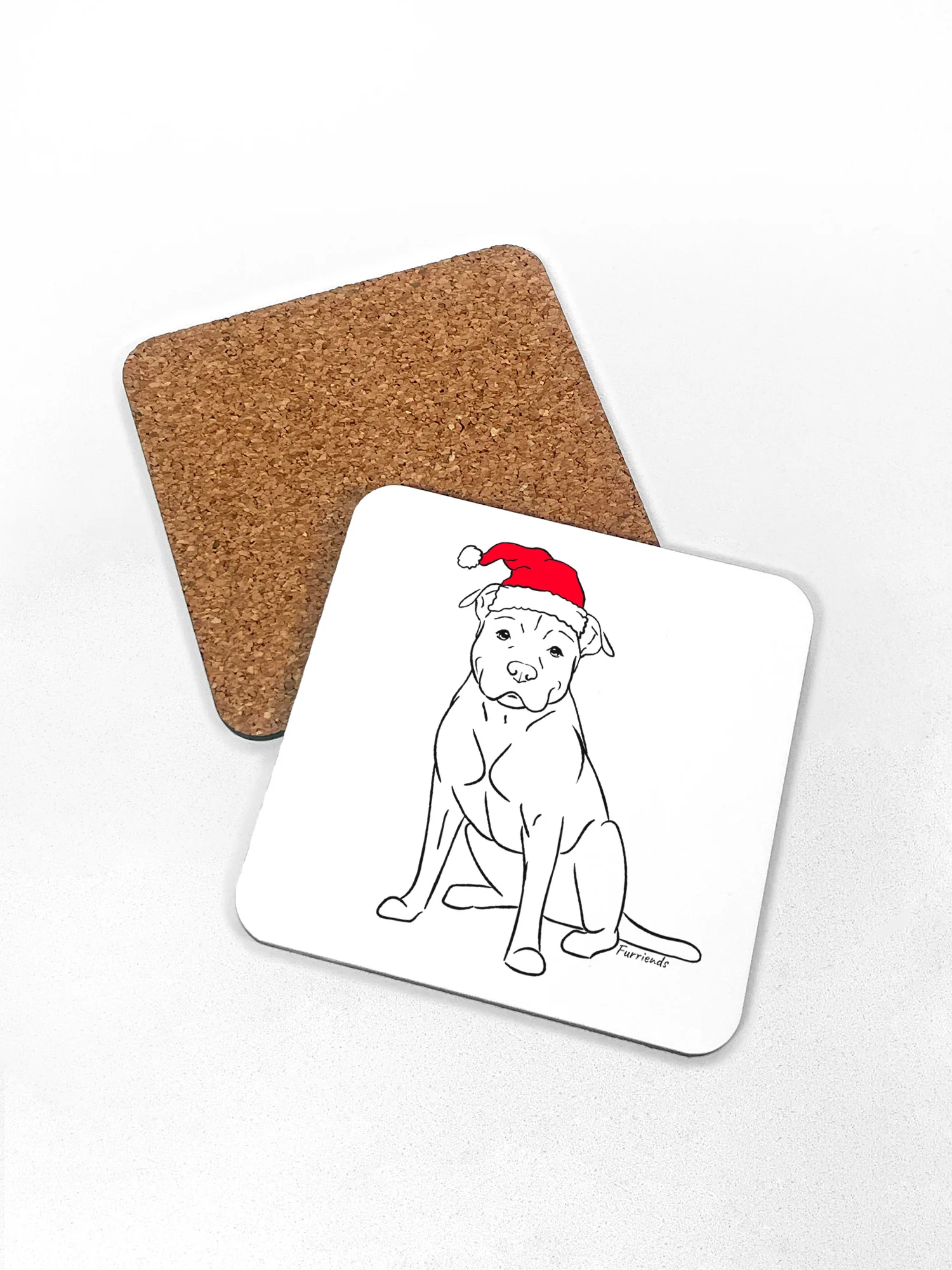American Staffordshire Terrier Christmas Edition Coaster - Image 4