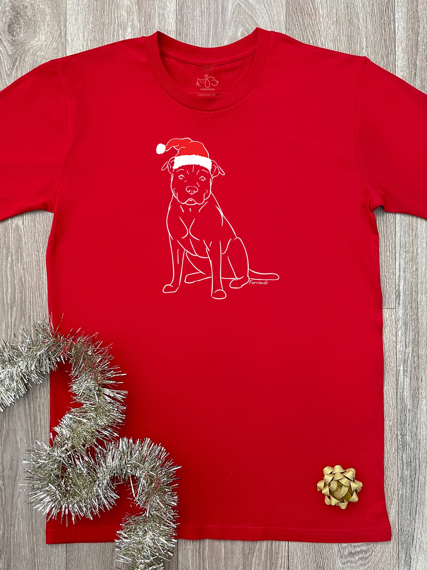 American Staffordshire Terrier Christmas Edition Youth Tee - Image 5