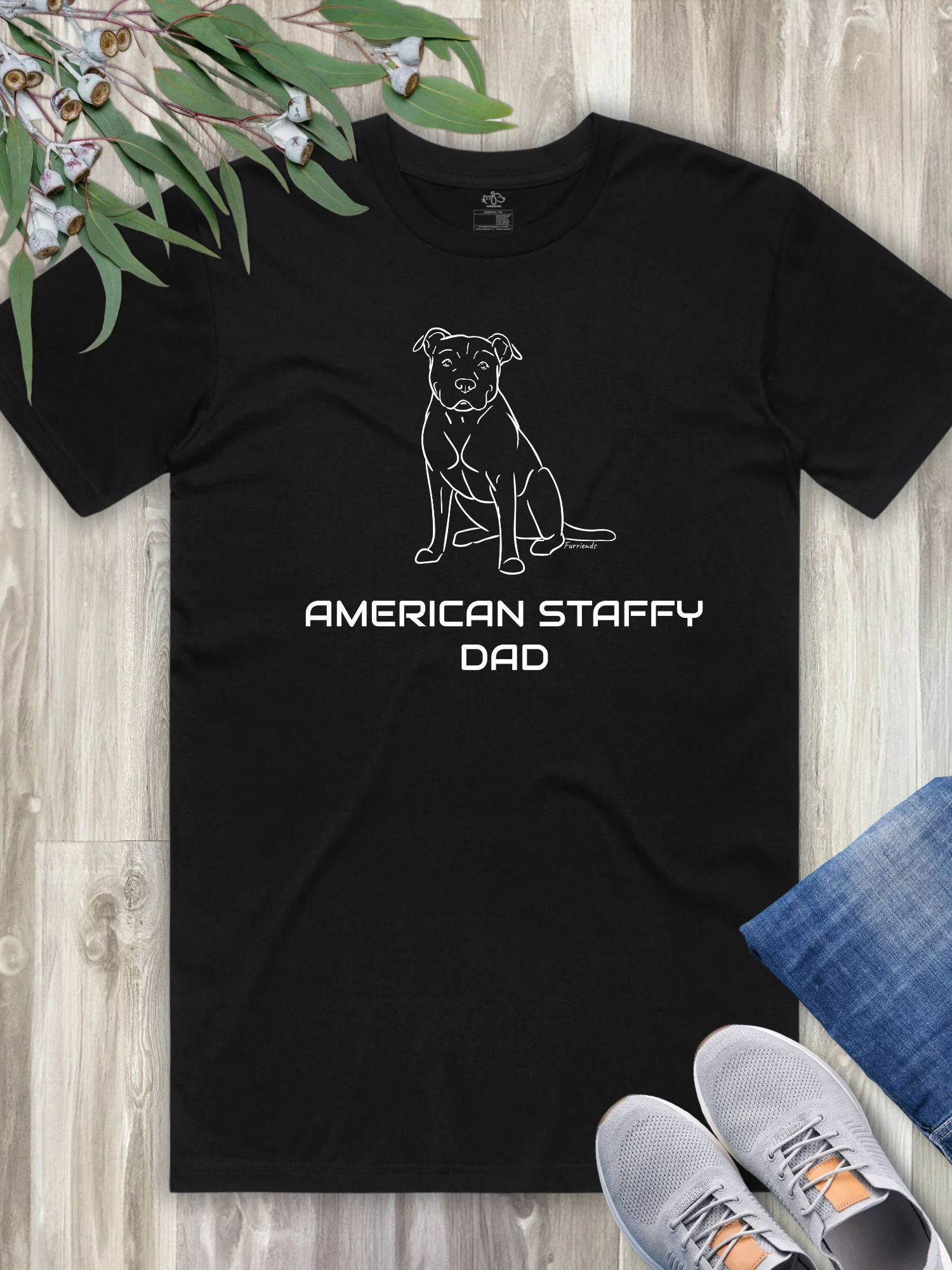 American Staffy Dad Regular Fit-T-Shirt - Image 3