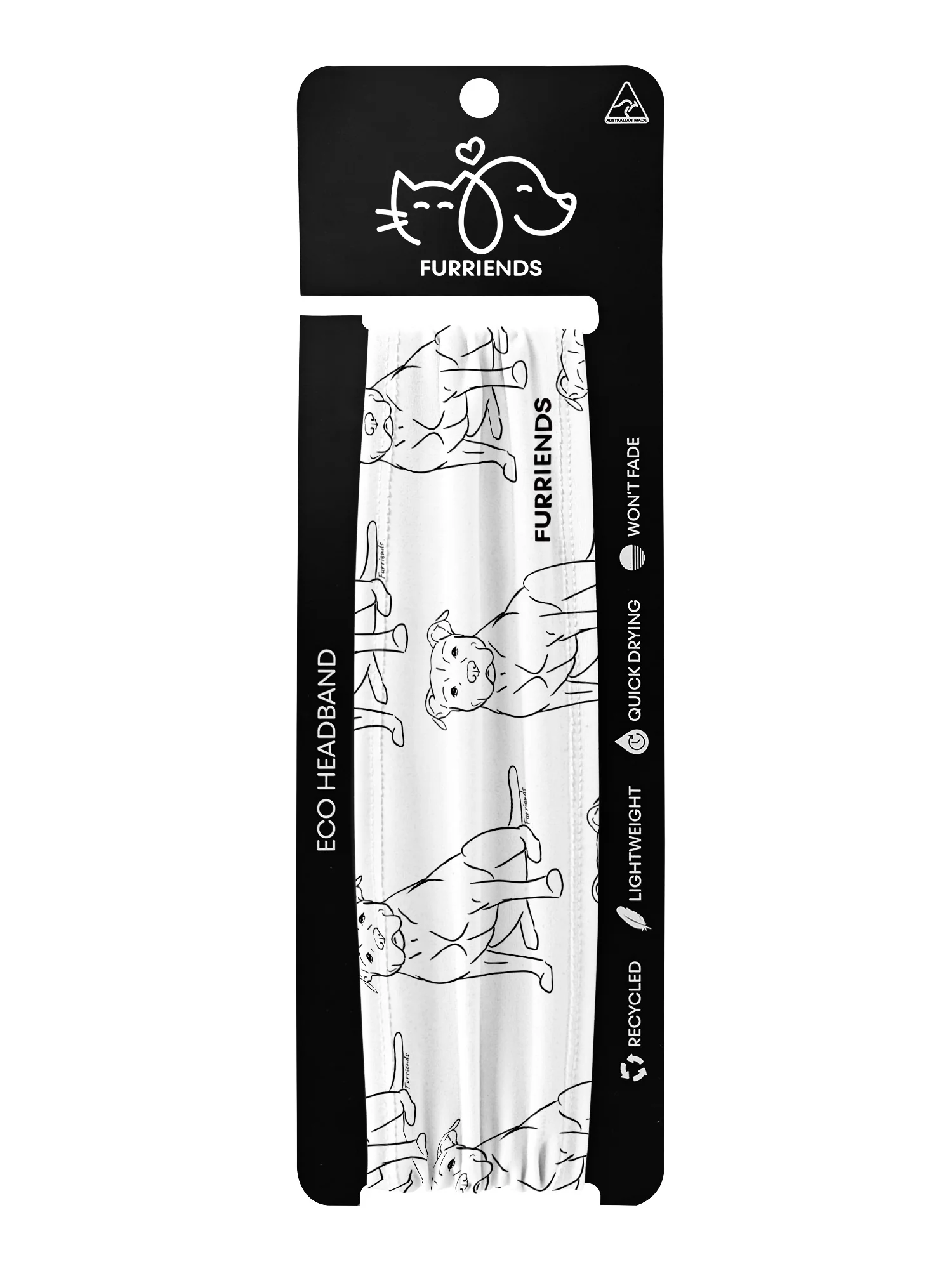 American Staffordshire Terrier Eco Performance Headband - Image 8