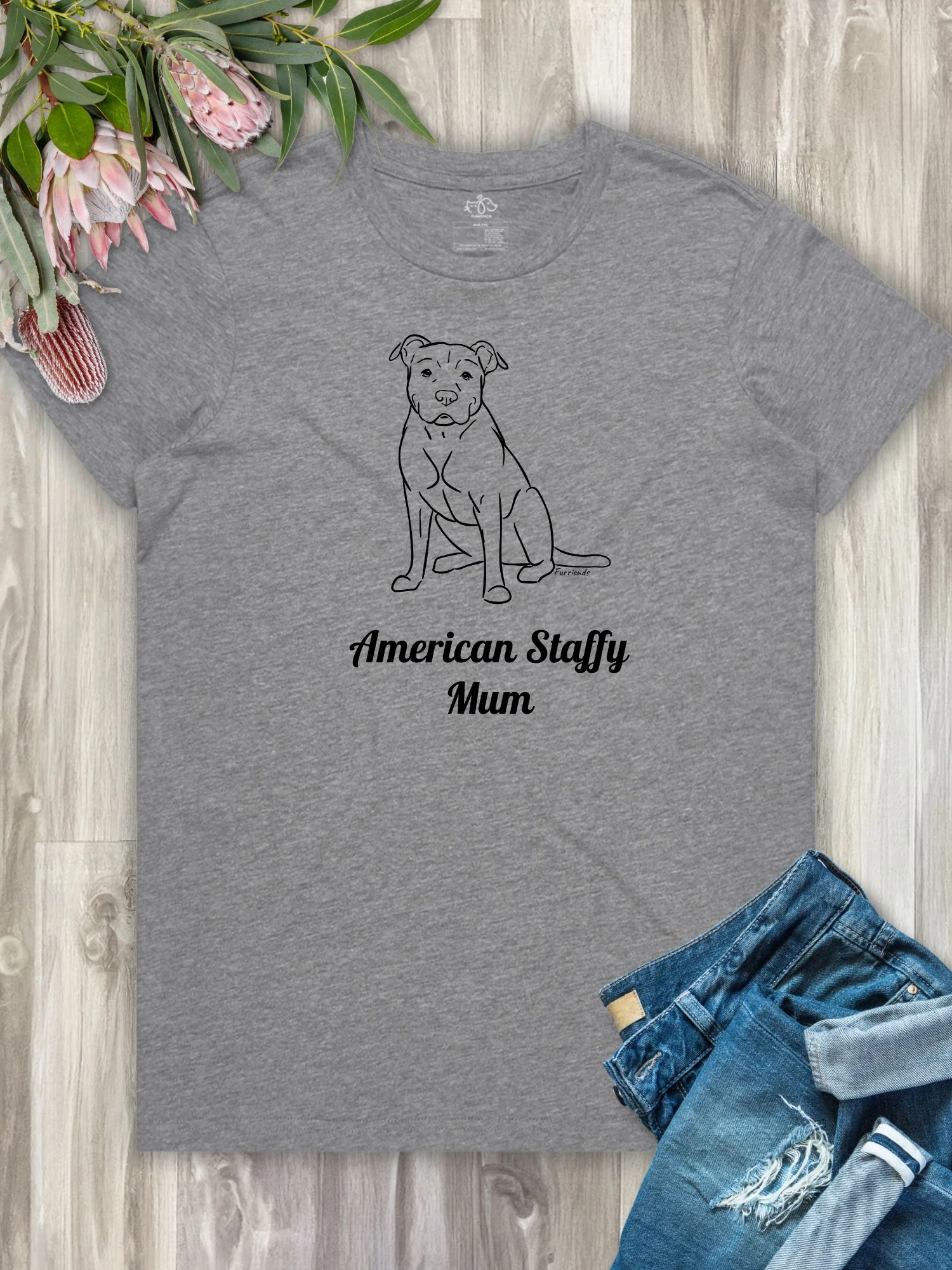 American Staffy Mum Regular Fit T-Shirt - Image 4