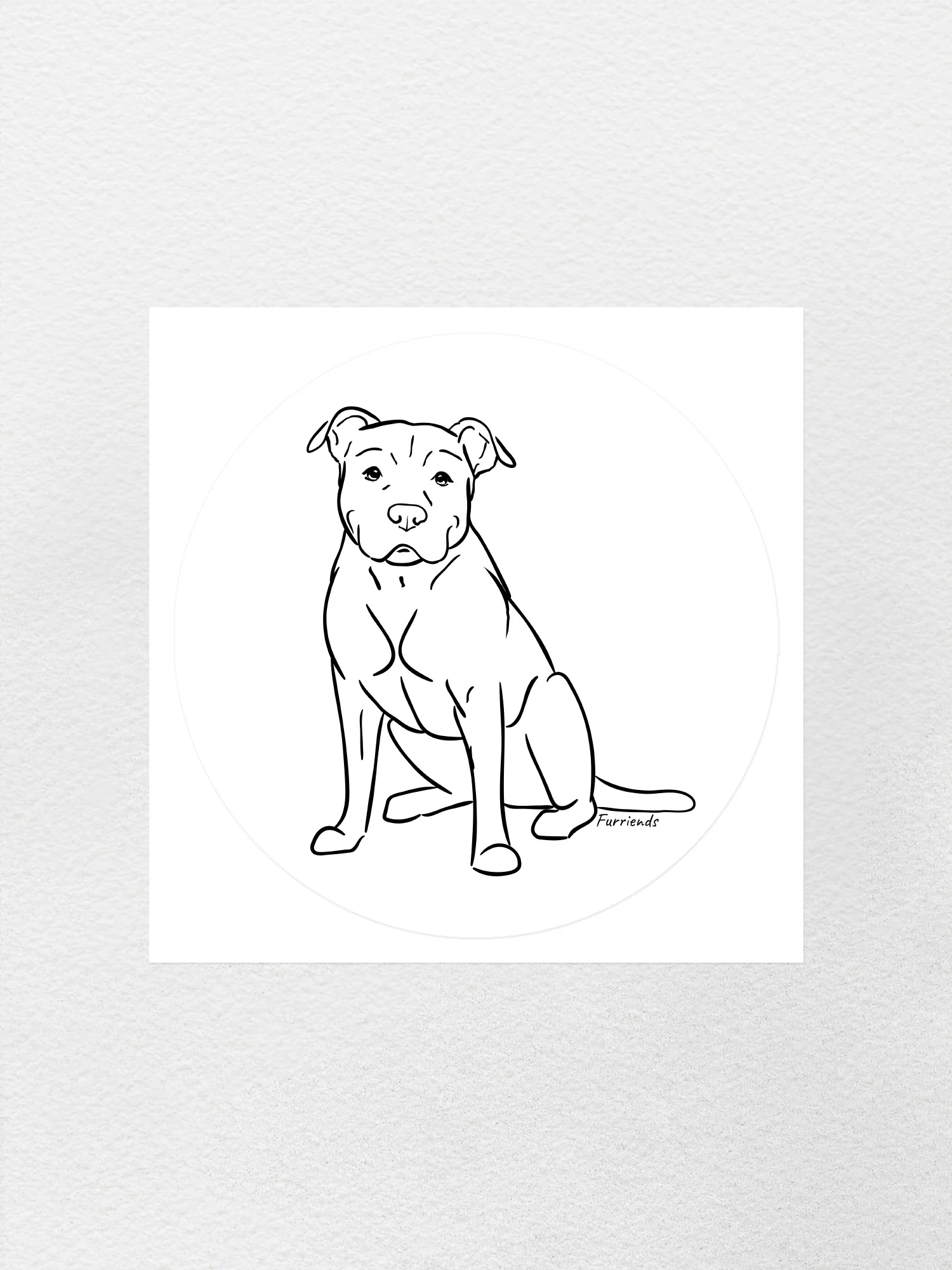 American Staffordshire Terrier Sticker - Image 8