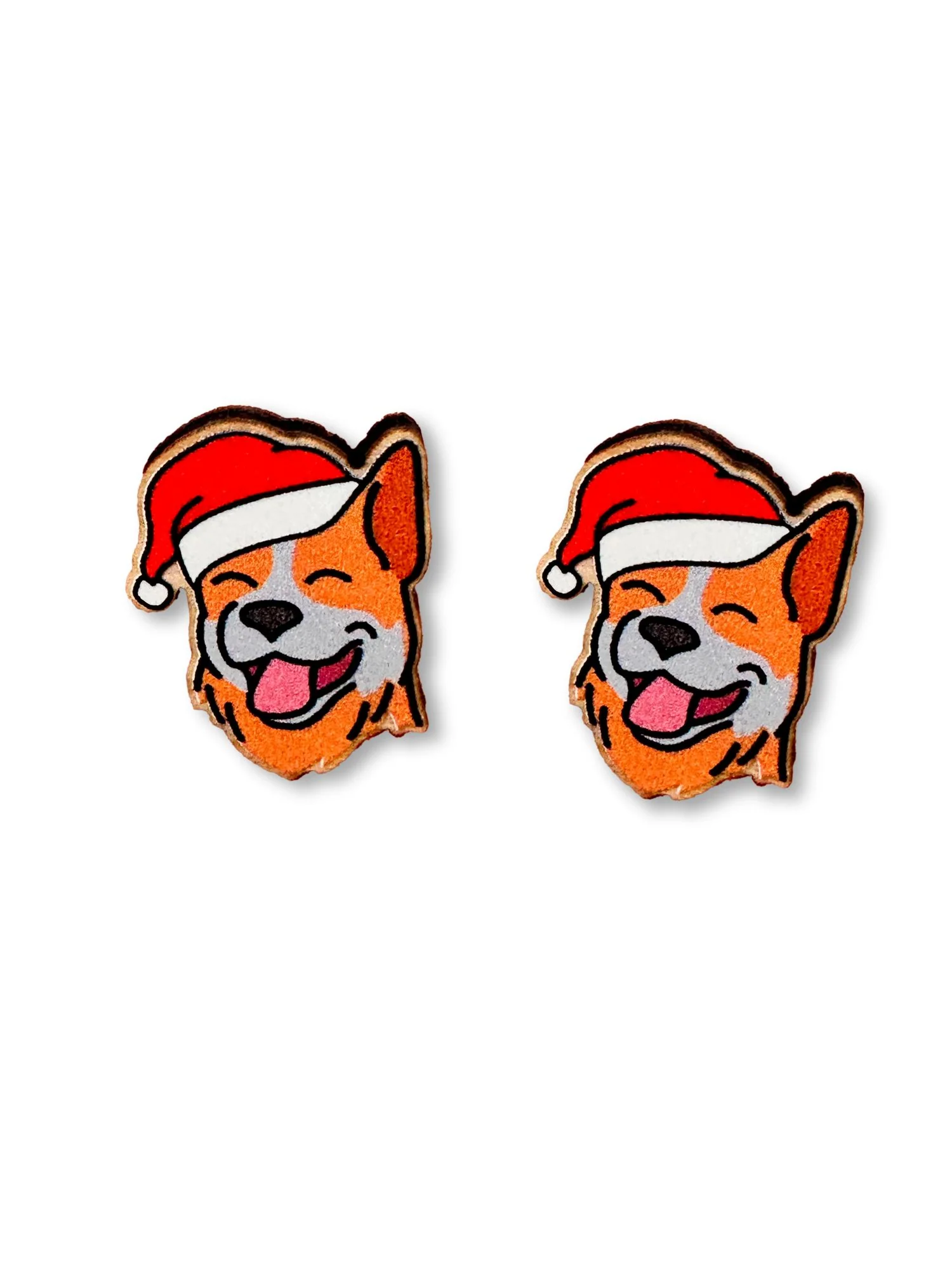 Australian Cattle Dog Christmas Edition ColourPop Stud Earrings - Image 5