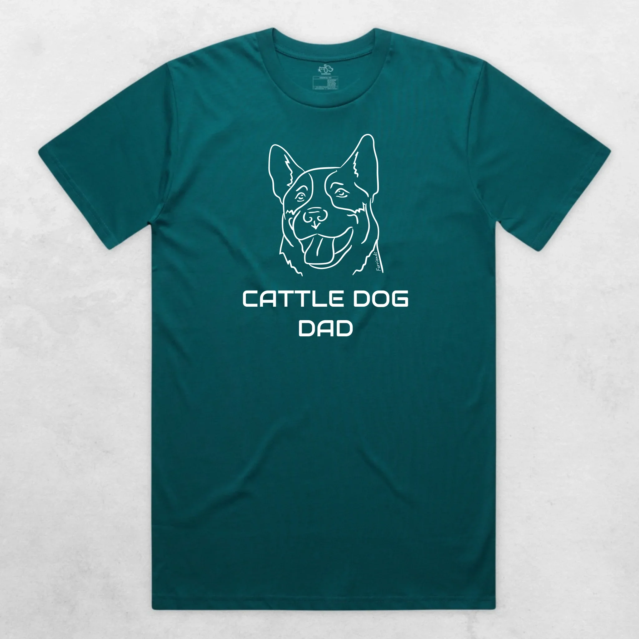 Australian Cattle Dog Dad Regular Fit-T-Shirt - Image 3