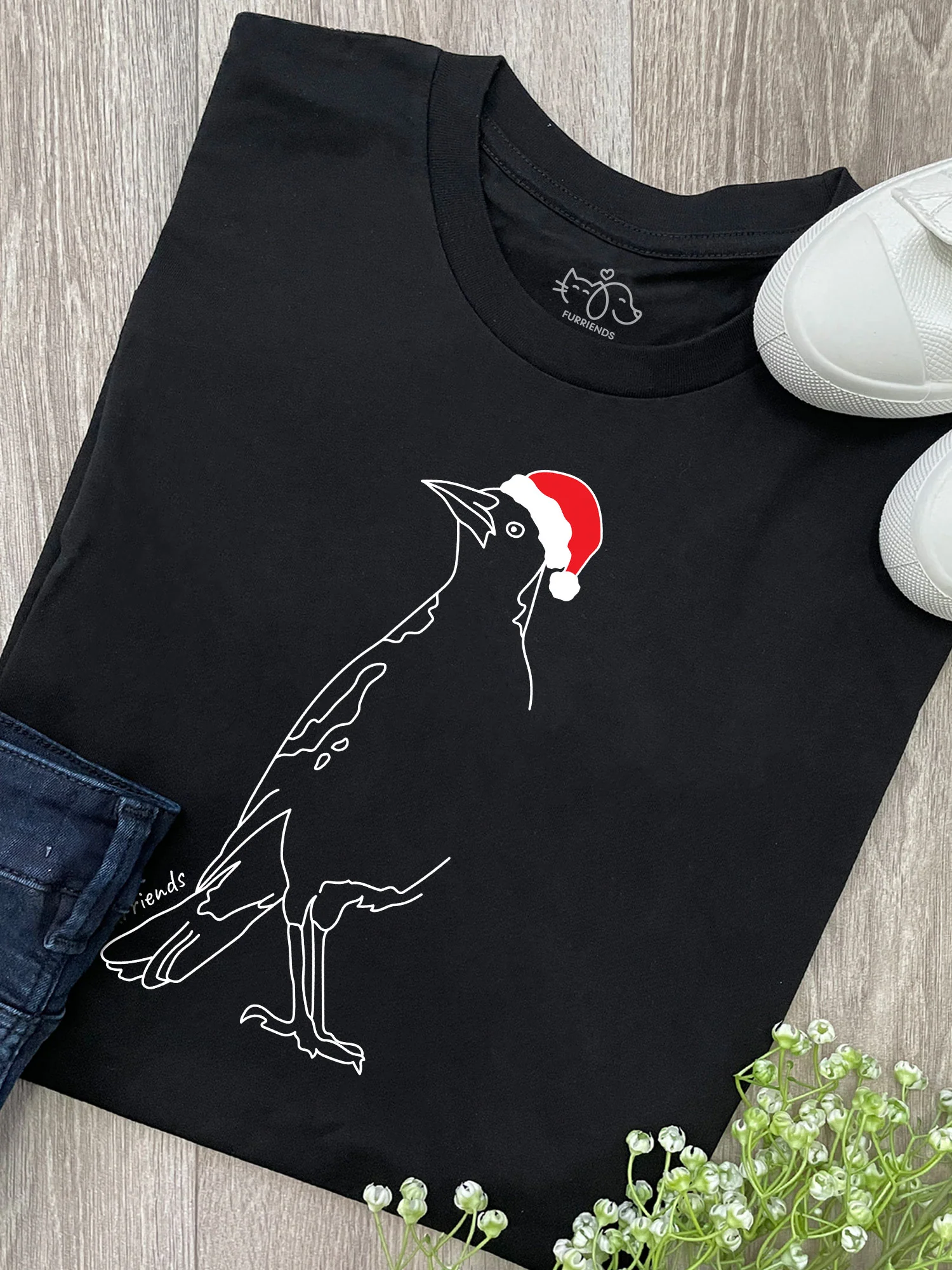 Australian Magpie - Christmas Edition Ava Women's Regular Fit Tee - Image 4