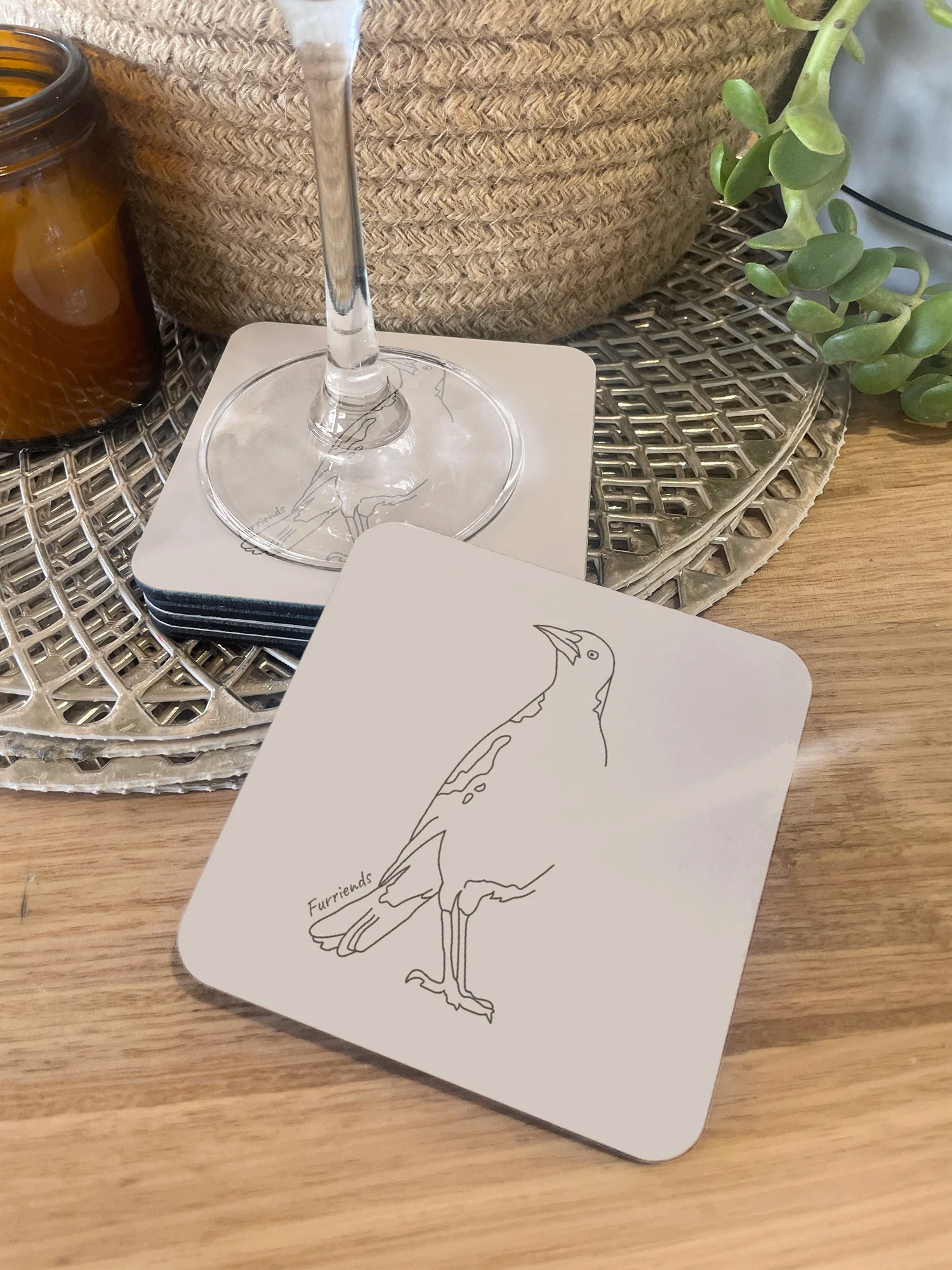 Australian Magpie Coaster - Image 3