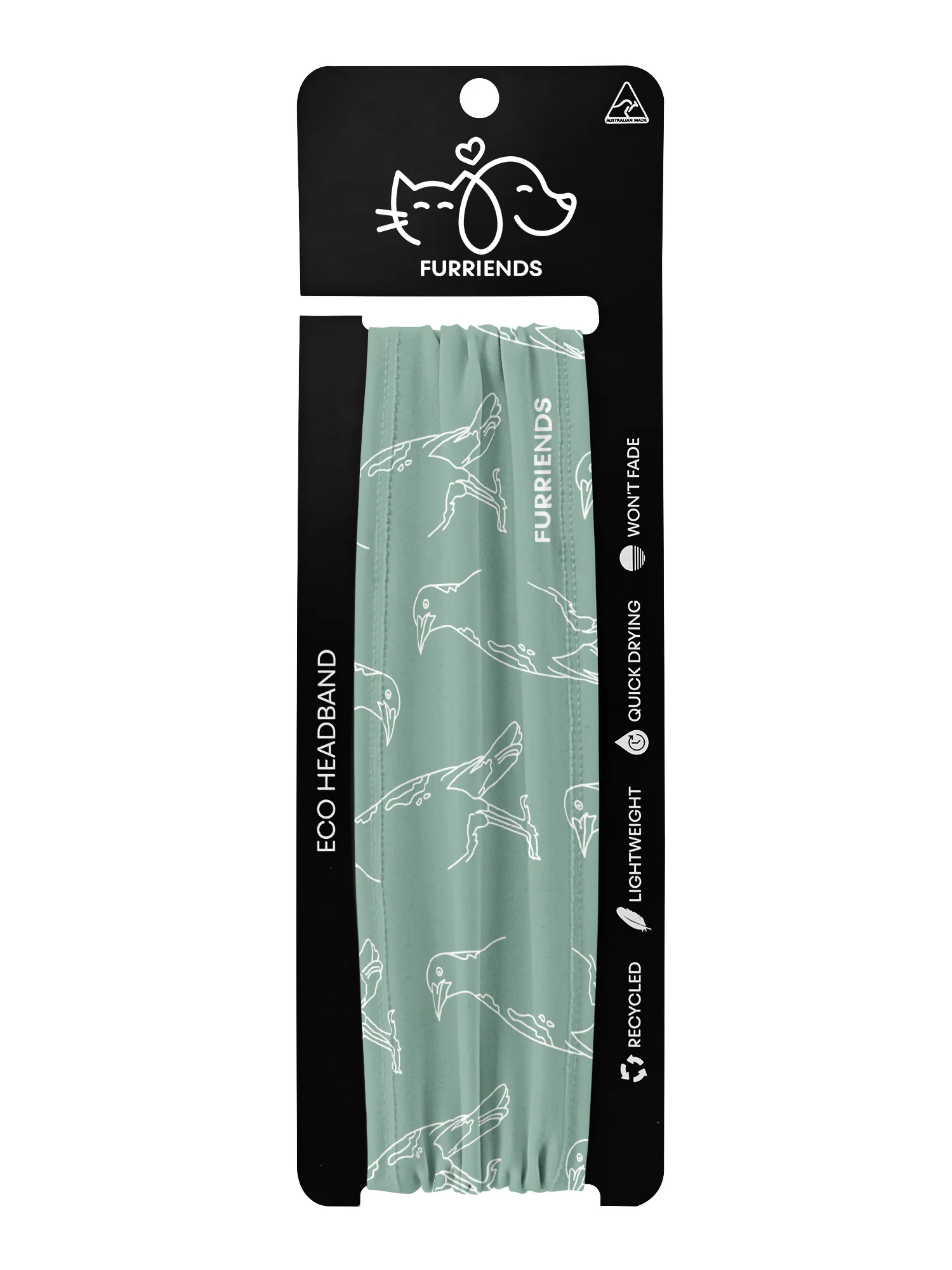 Australian Magpie Eco Performance Headband - Image 15