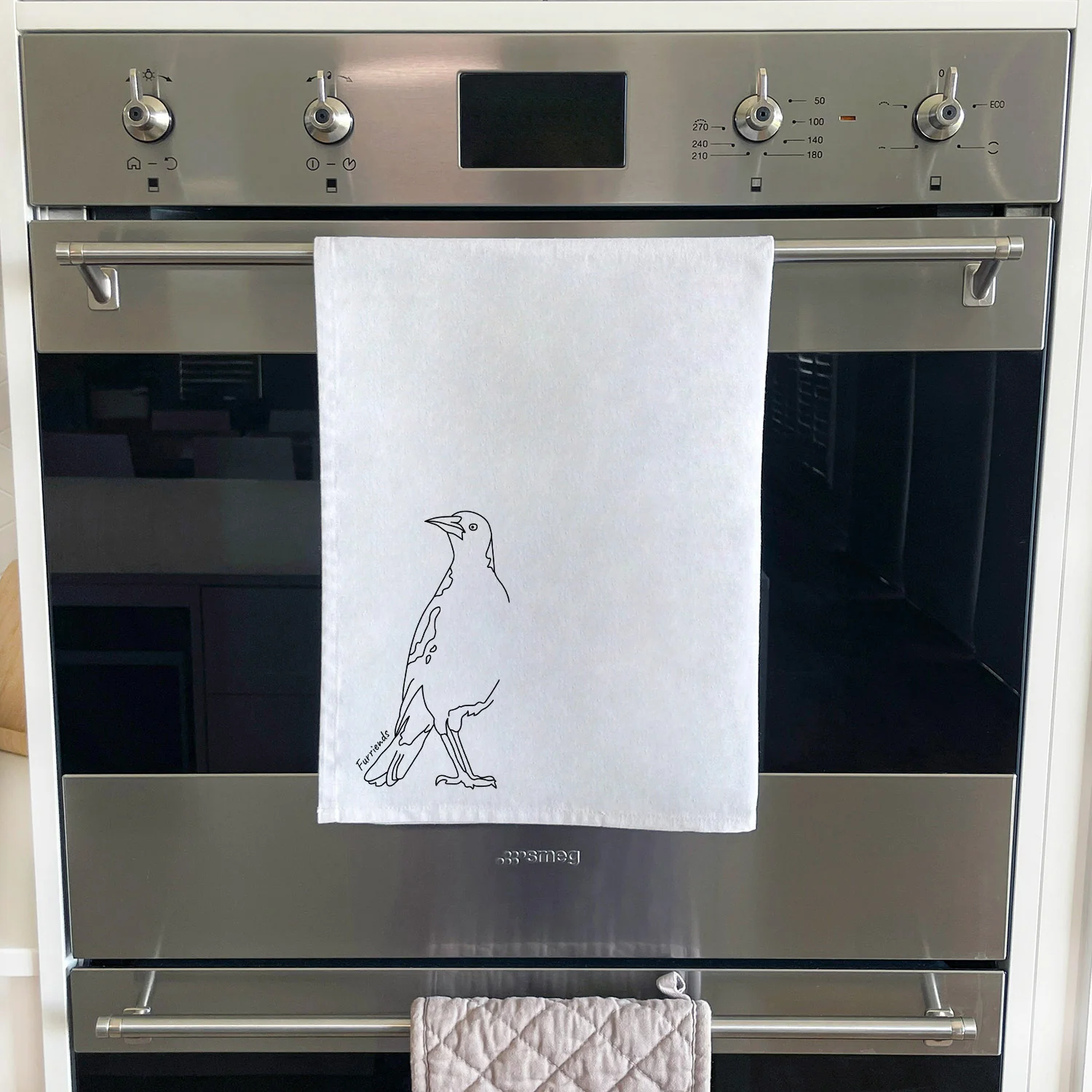 Australian Magpie Tea Towel - Image 4
