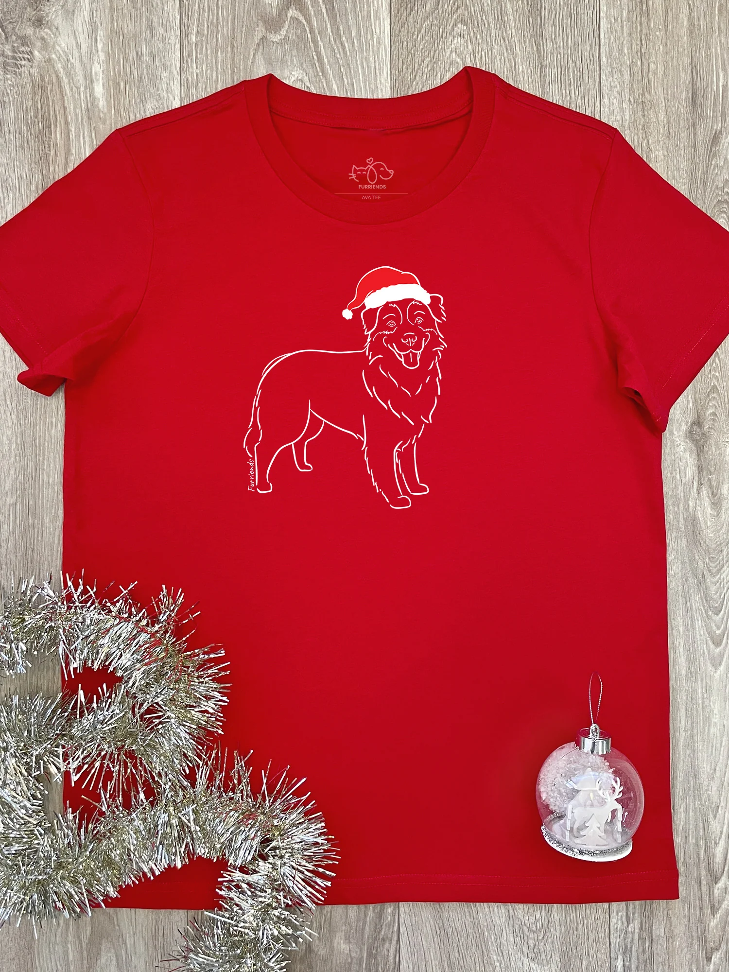 Australian Shepherd Christmas Edition Ava Women's Regular Fit Tee - Image 6
