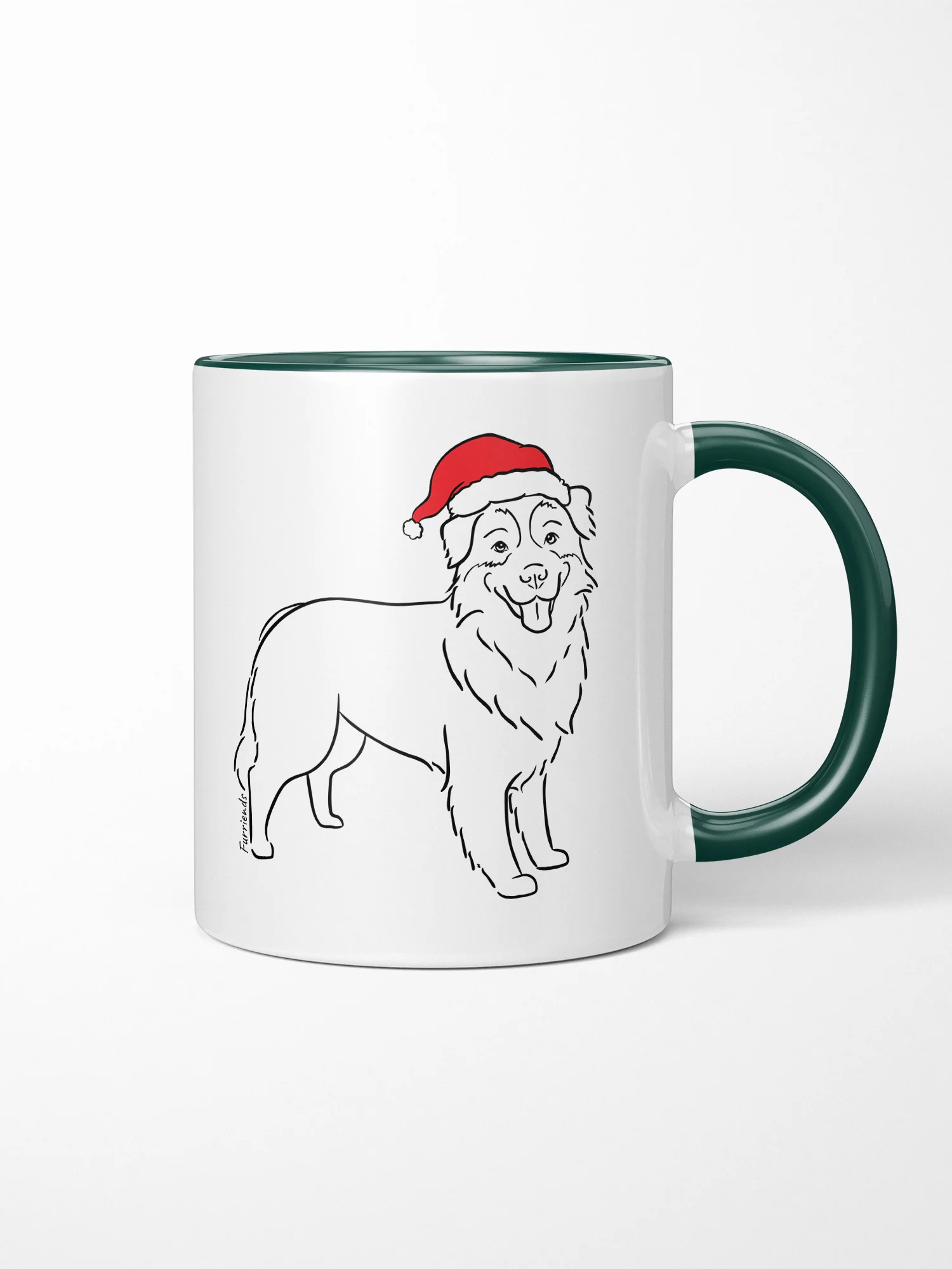 Australian Shepherd Christmas Edition Ceramic Mug - Image 3