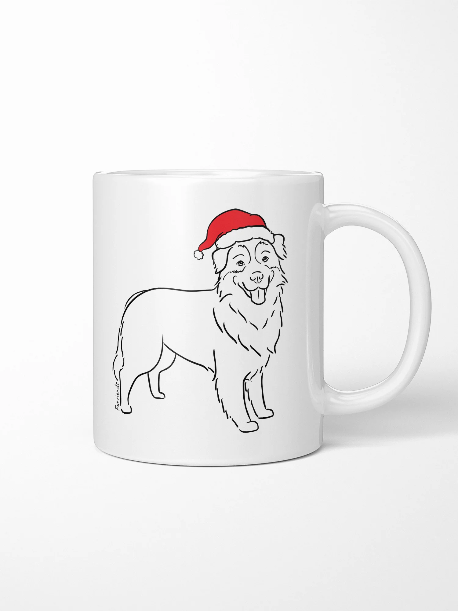 Australian Shepherd Christmas Edition Ceramic Mug - Image 4
