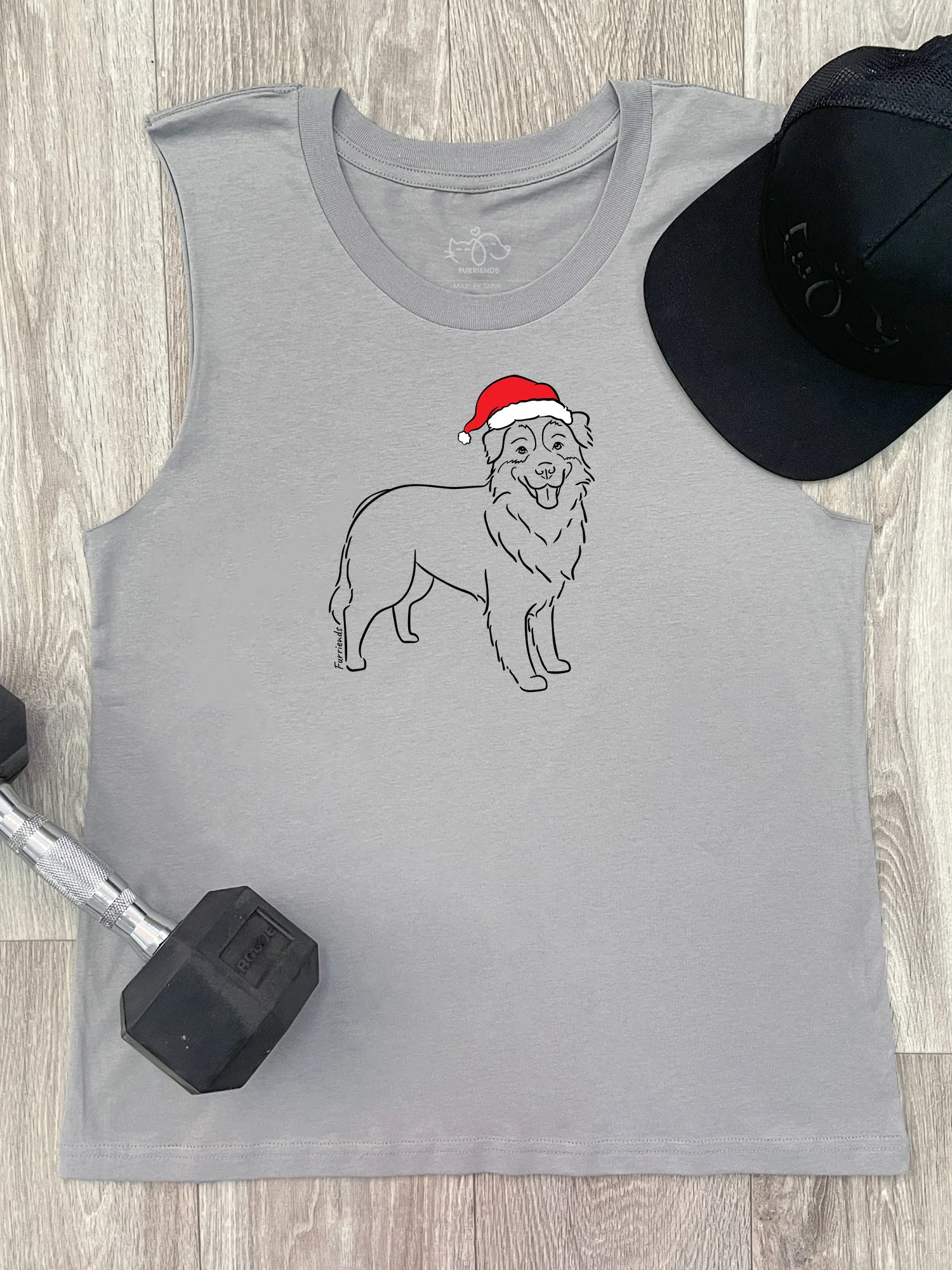 Australian Shepherd Christmas Edition Marley Tank - Image 4