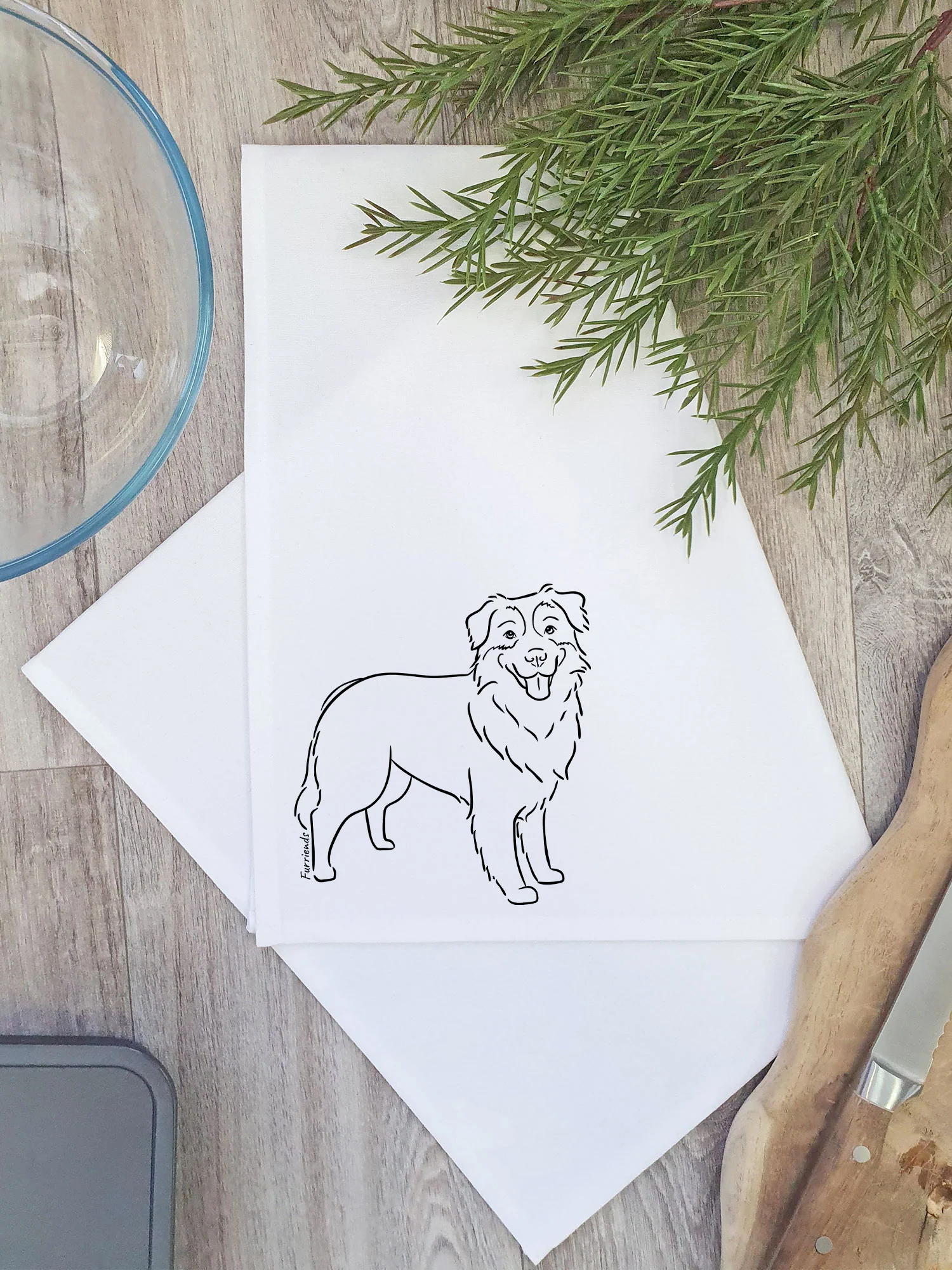 Australian Shepherd Tea Towel - Image 3