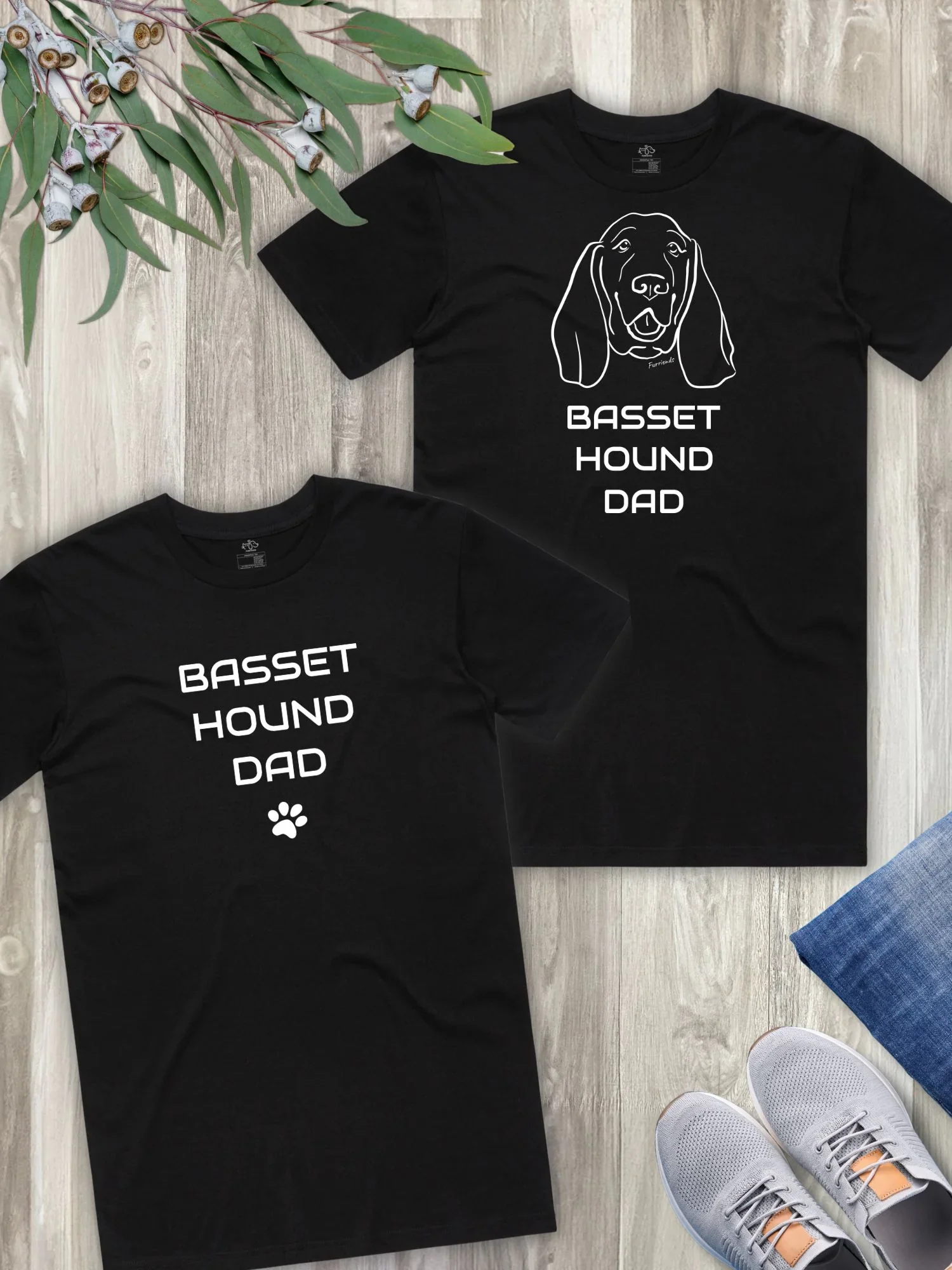 Basset Hound Dad Regular Fit-T-Shirt
