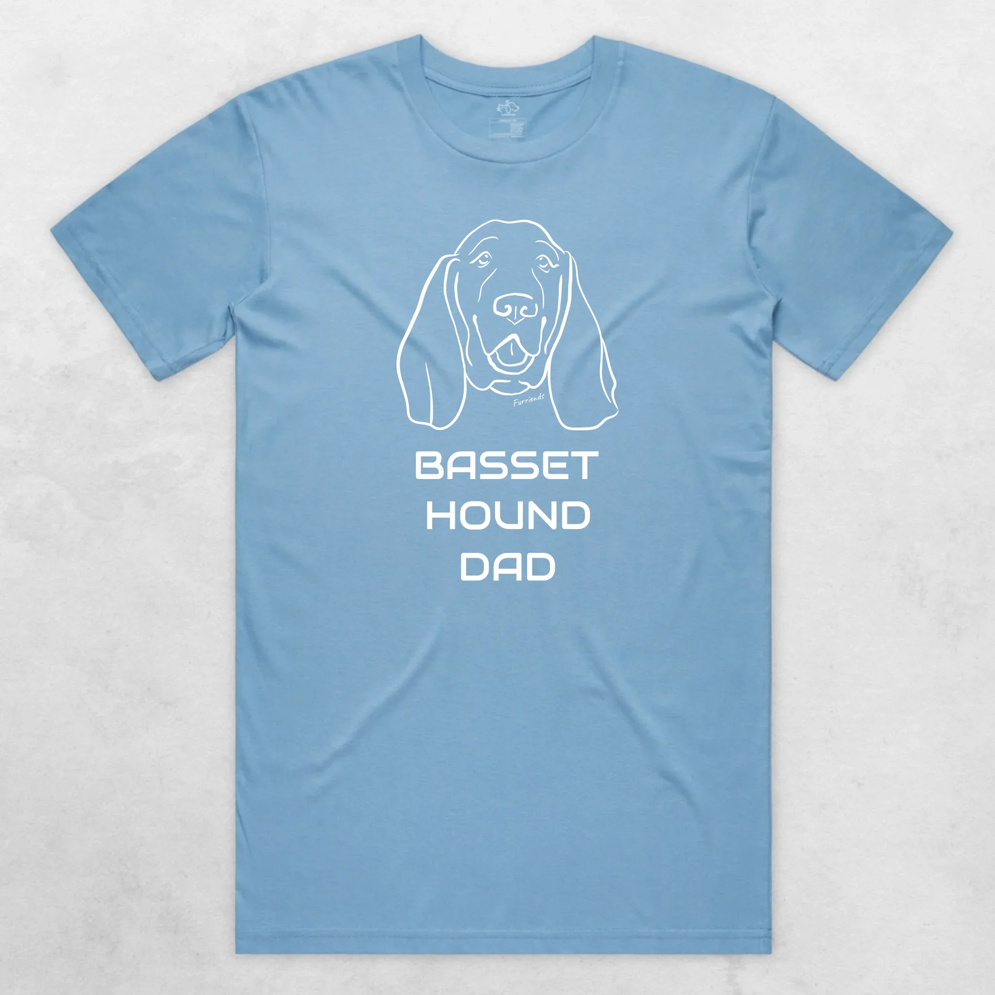 Basset Hound Dad Regular Fit-T-Shirt - Image 4