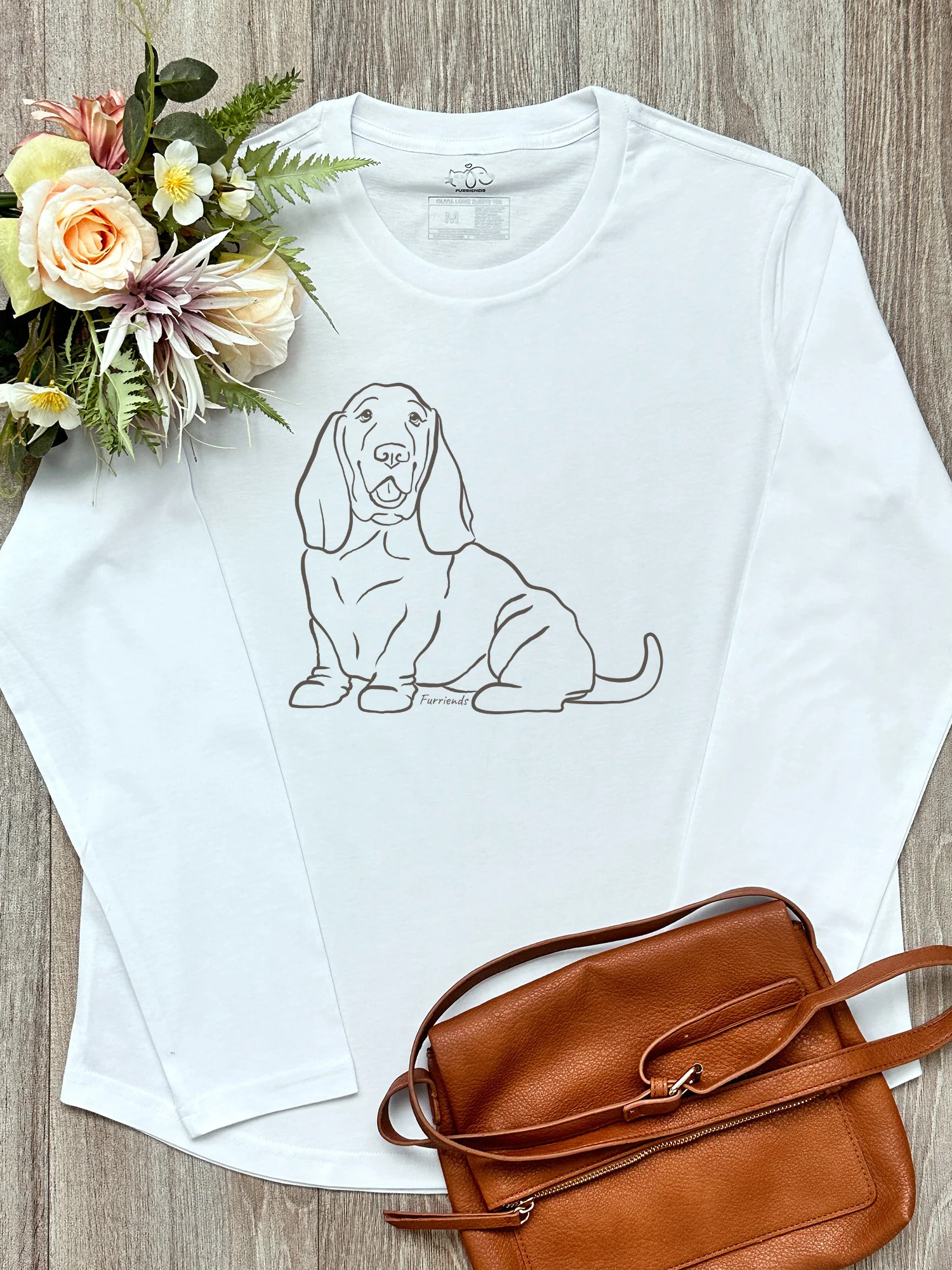Basset Hound Olivia Women's Long Sleeve T-Shirt - Image 4
