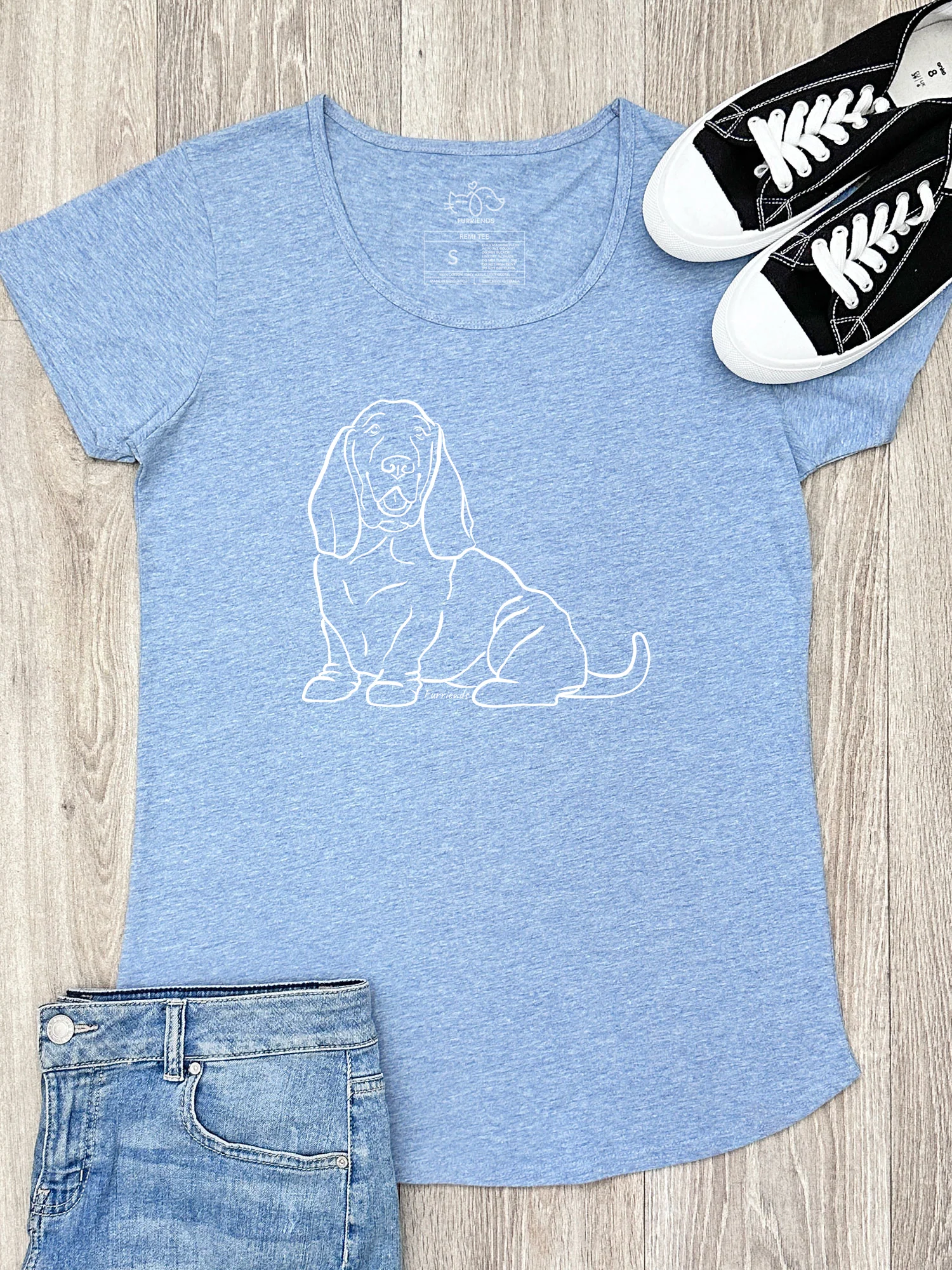 Basset Hound Remi Women's Scoop Neck T-Shirt - Image 4