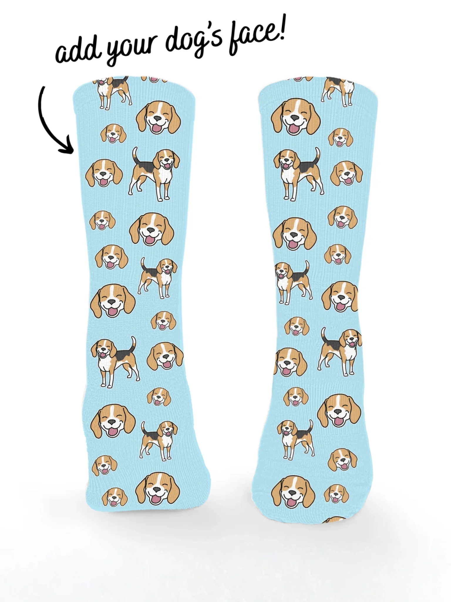 Beagle ColourPop Customisable Socks