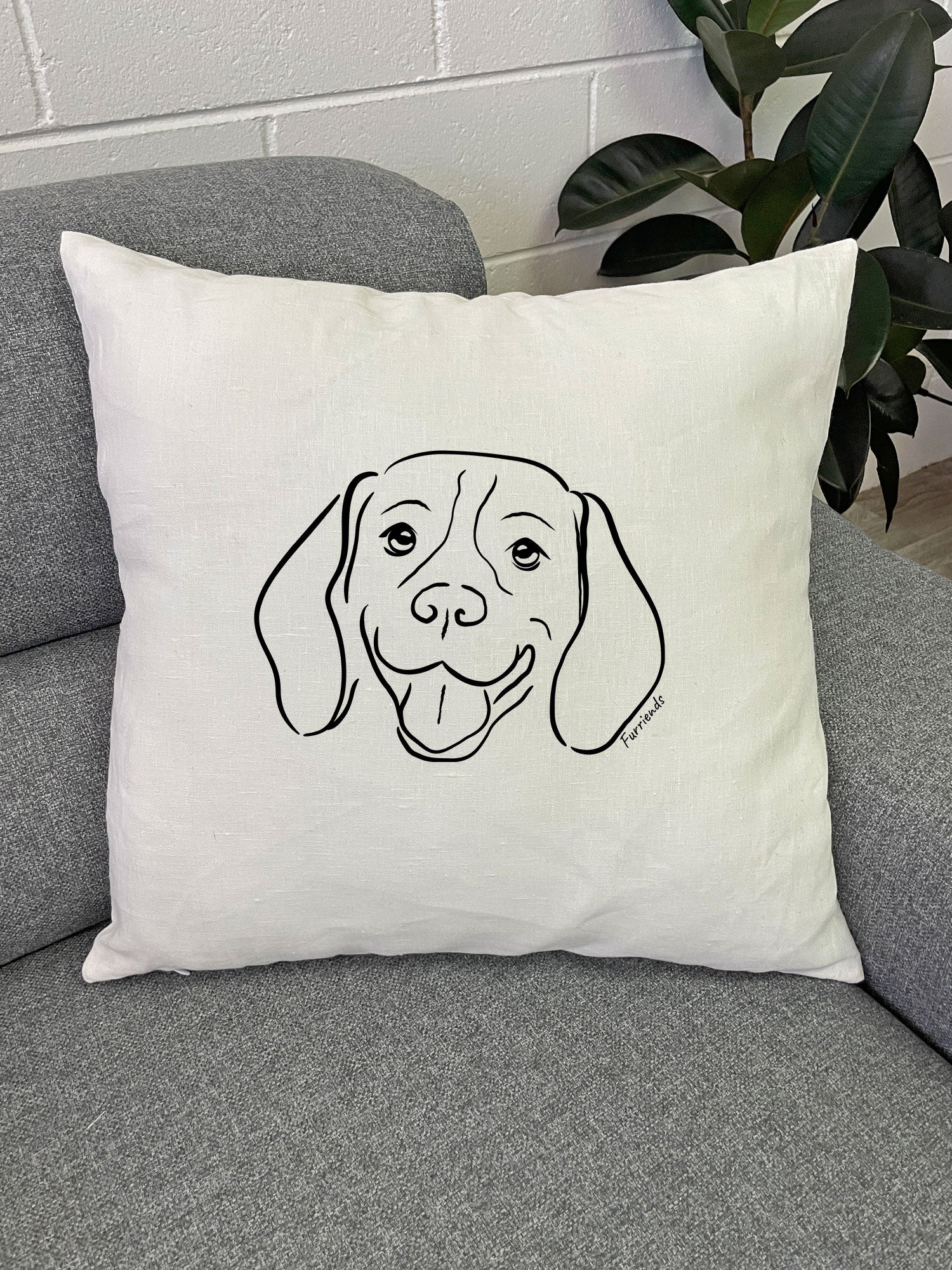 Beagle Linen Cushion Cover - Image 5