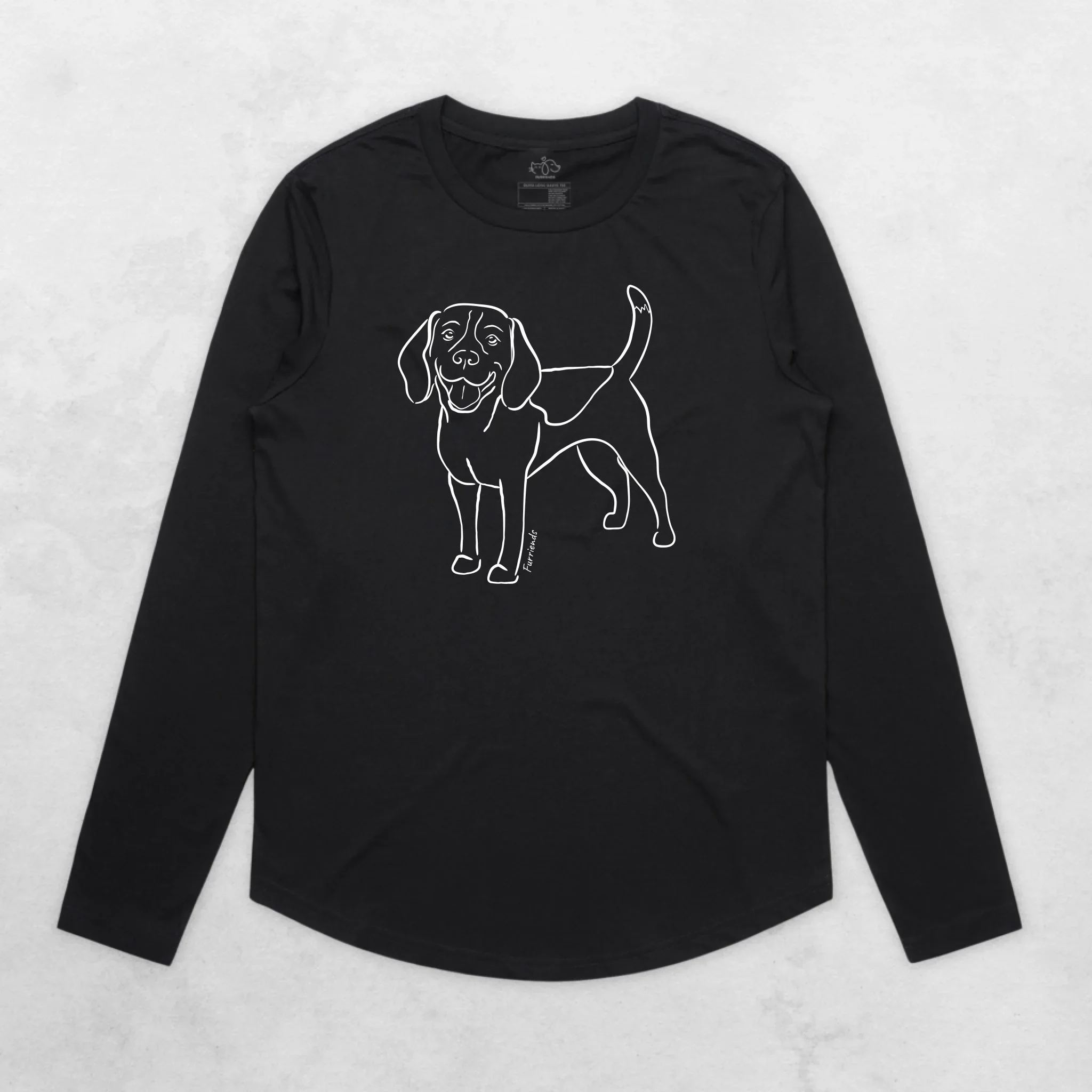Beagle Olivia Women's Long Sleeve T-Shirt - Image 2