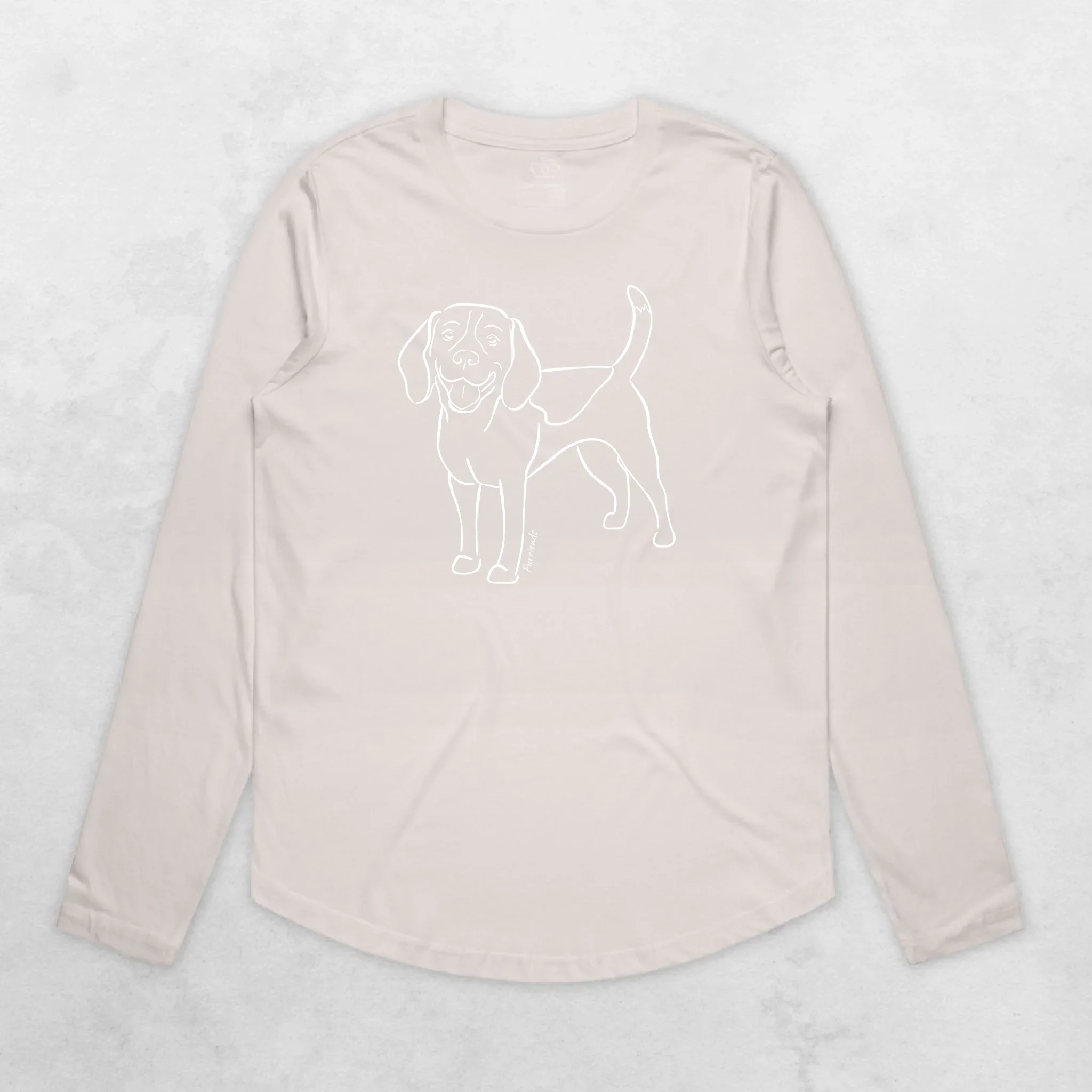 Beagle Olivia Women's Long Sleeve T-Shirt - Image 4