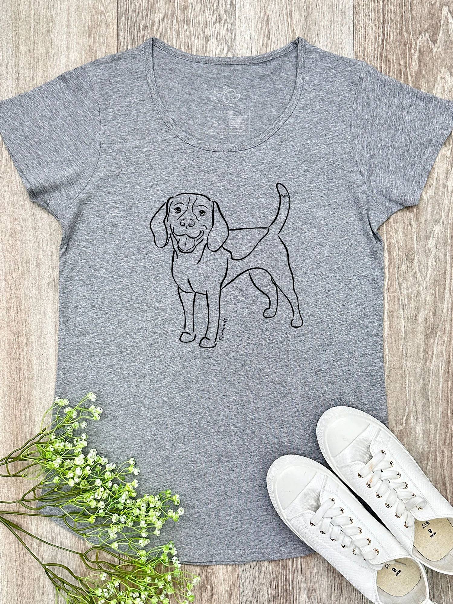 Beagle Remi Women's Scoop Neck T-Shirt - Image 6