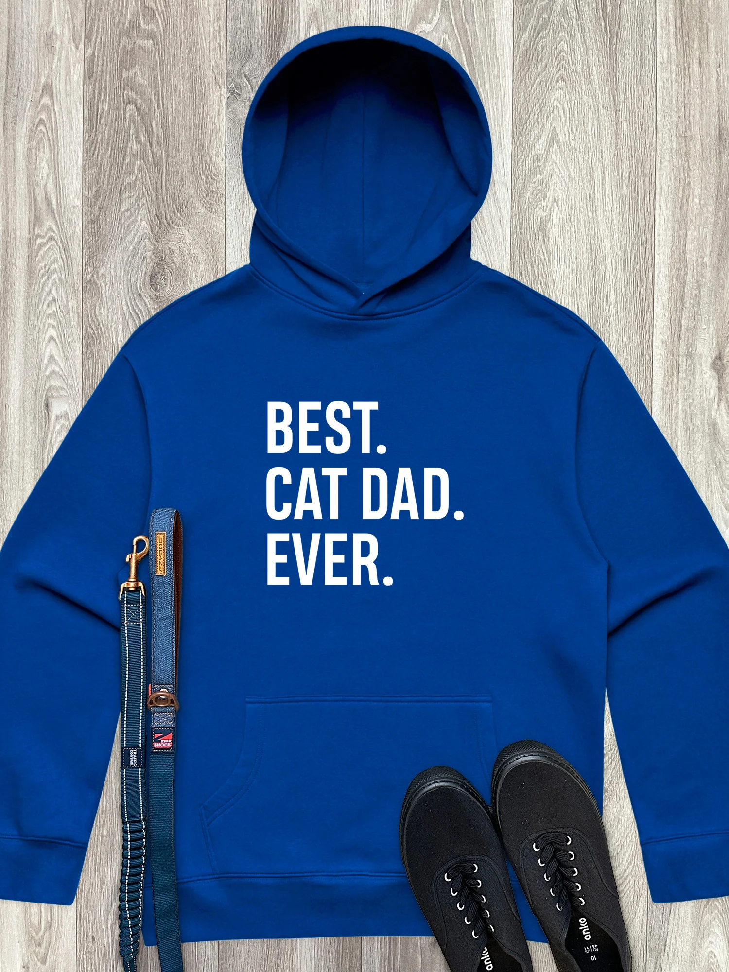 Best. Cat Dad. Ever. Men's Comfort Hood - Image 3
