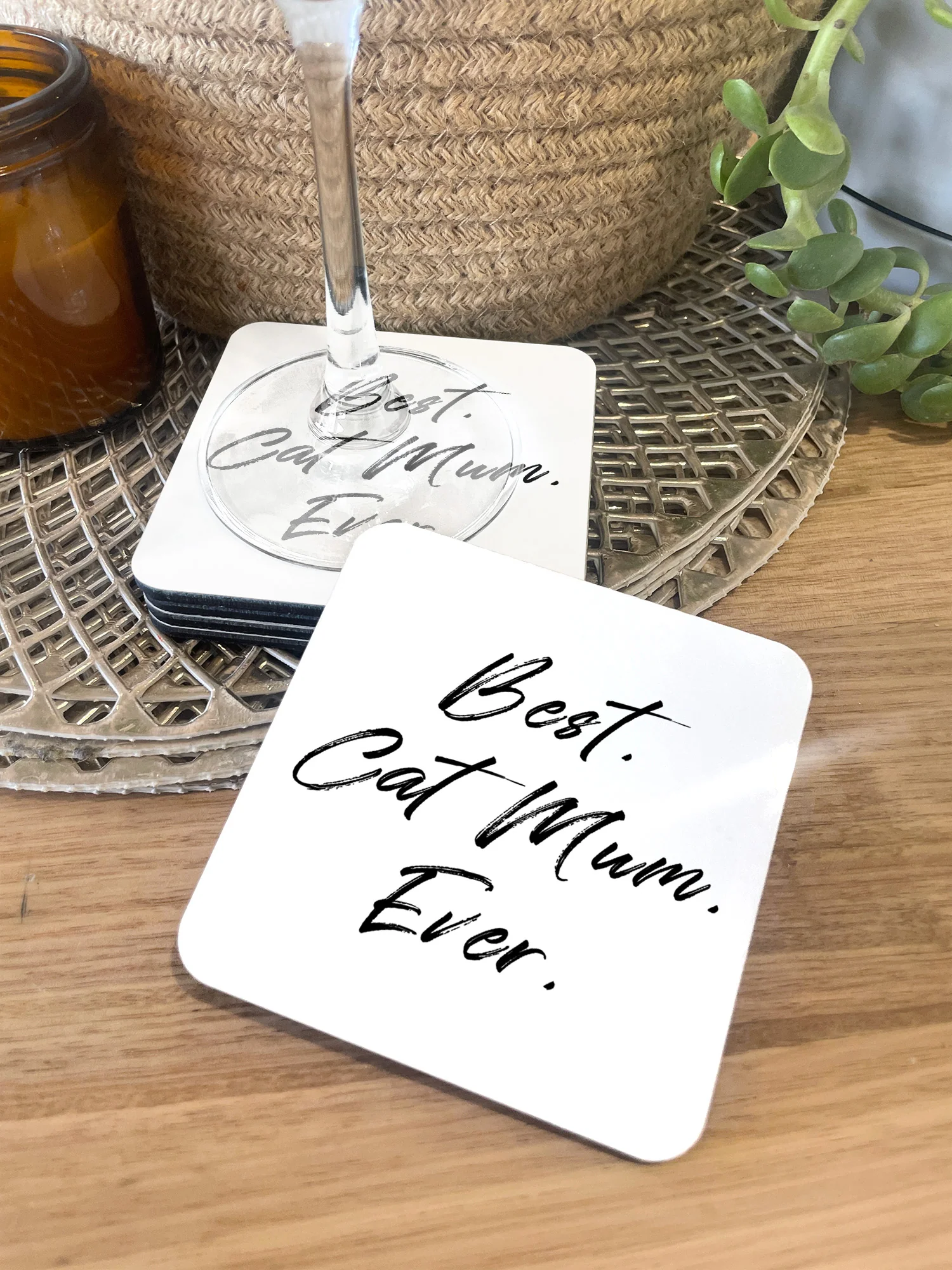 Best. Cat Mum. Ever Coaster - Image 6