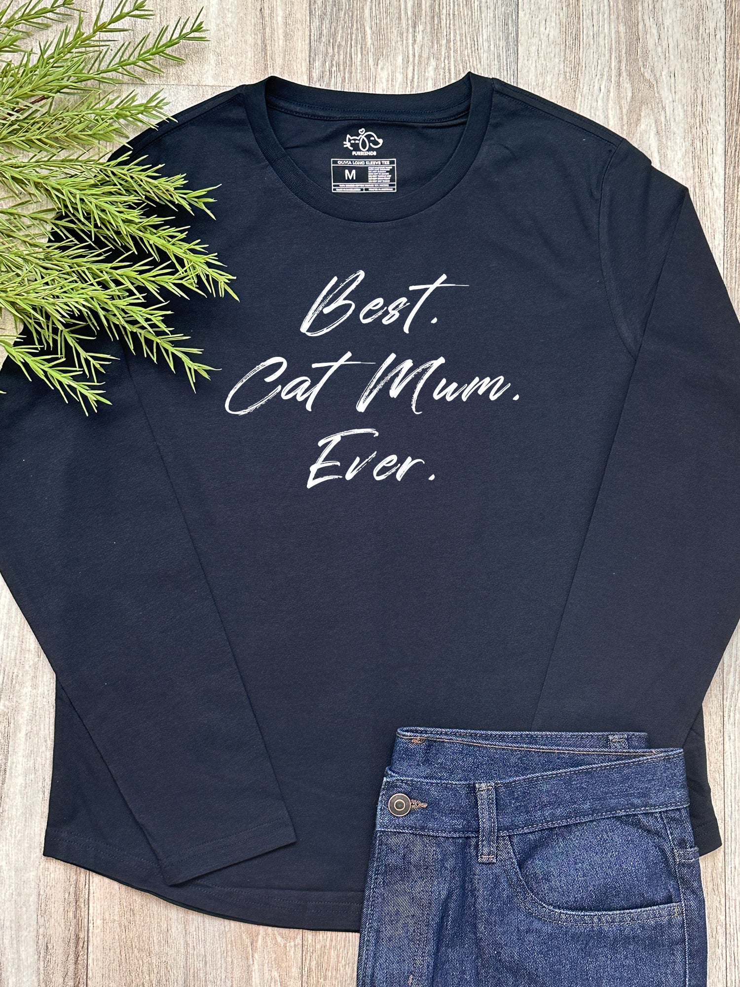 Best. Cat Mum. Ever. Olivia Long Sleeve Tee - Image 3