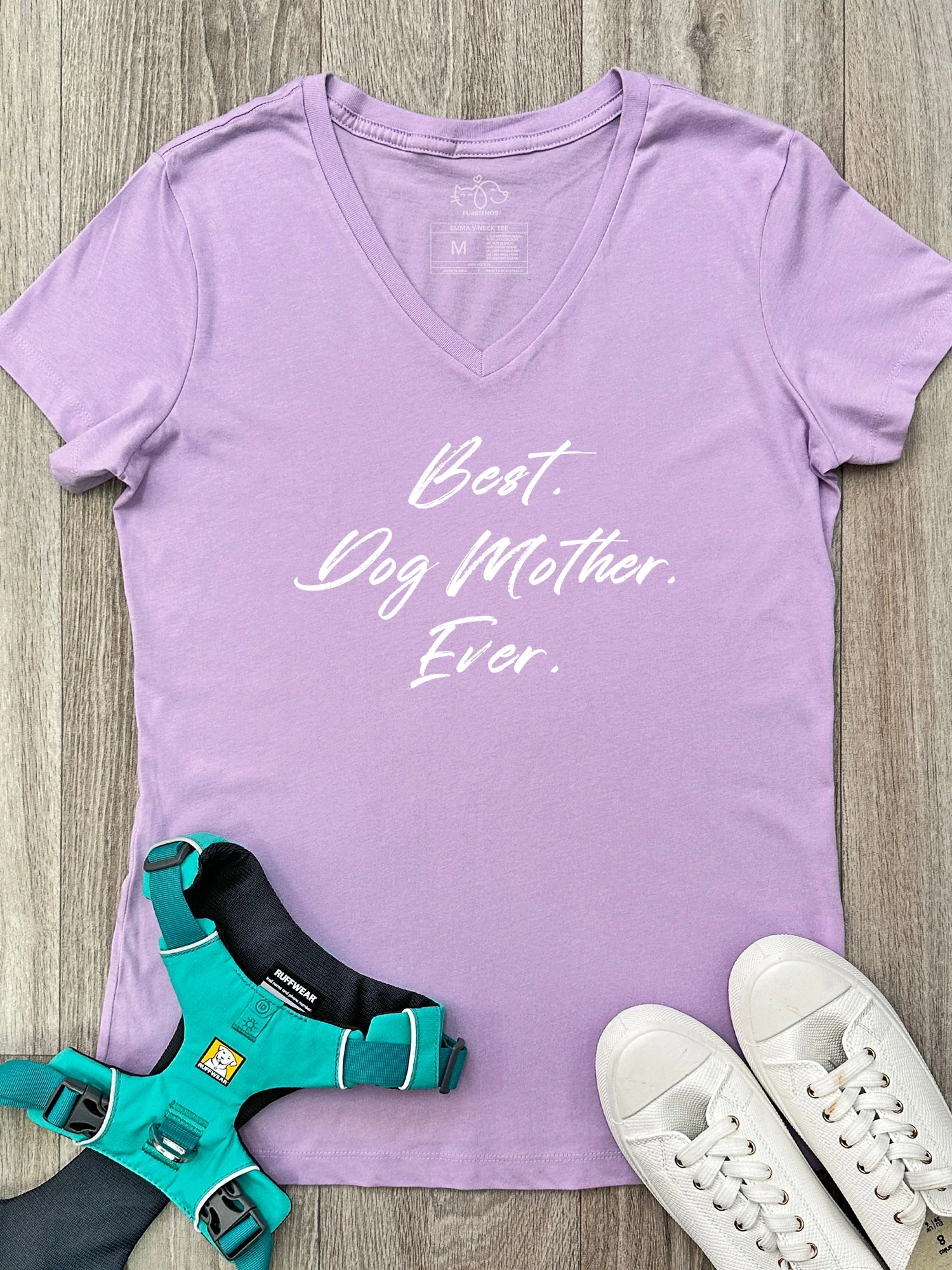 Best. Dog Mother. Ever. Emma V-Neck Tee - Image 3
