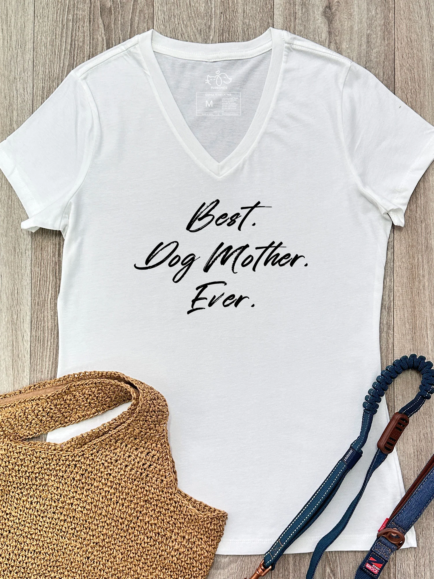 Best. Dog Mother. Ever. Emma V-Neck Tee - Image 4