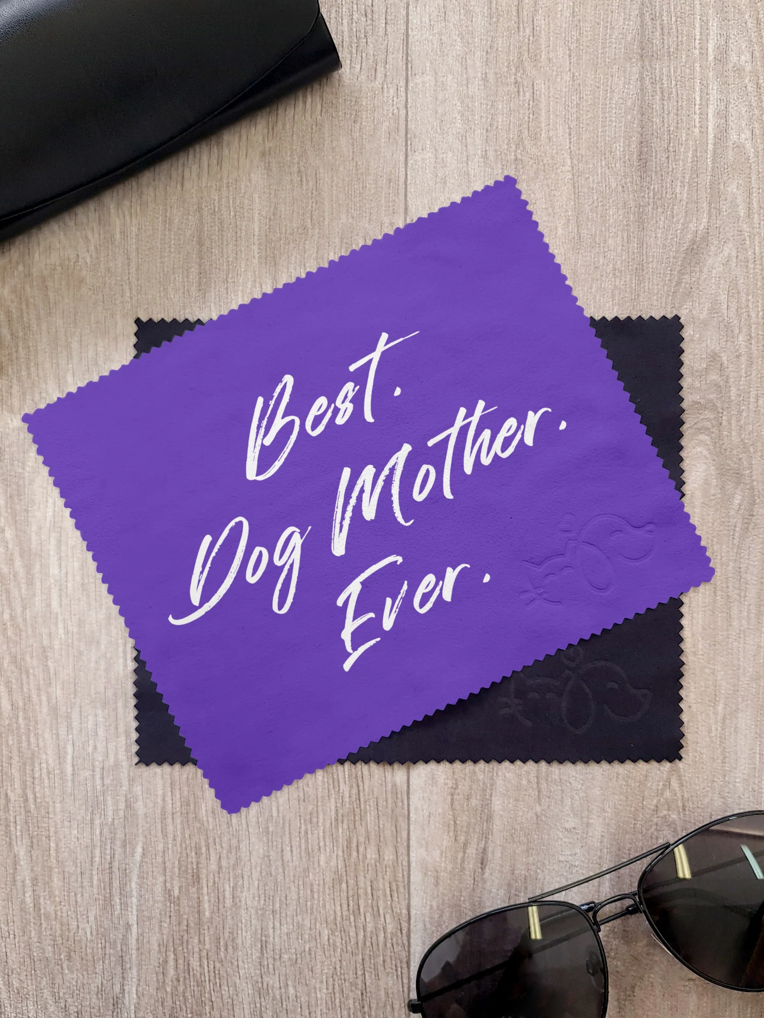 Best. Dog Mother. Ever. Microfibre Suede Glasses Cleaning Cloths (Twinpack) - Image 2