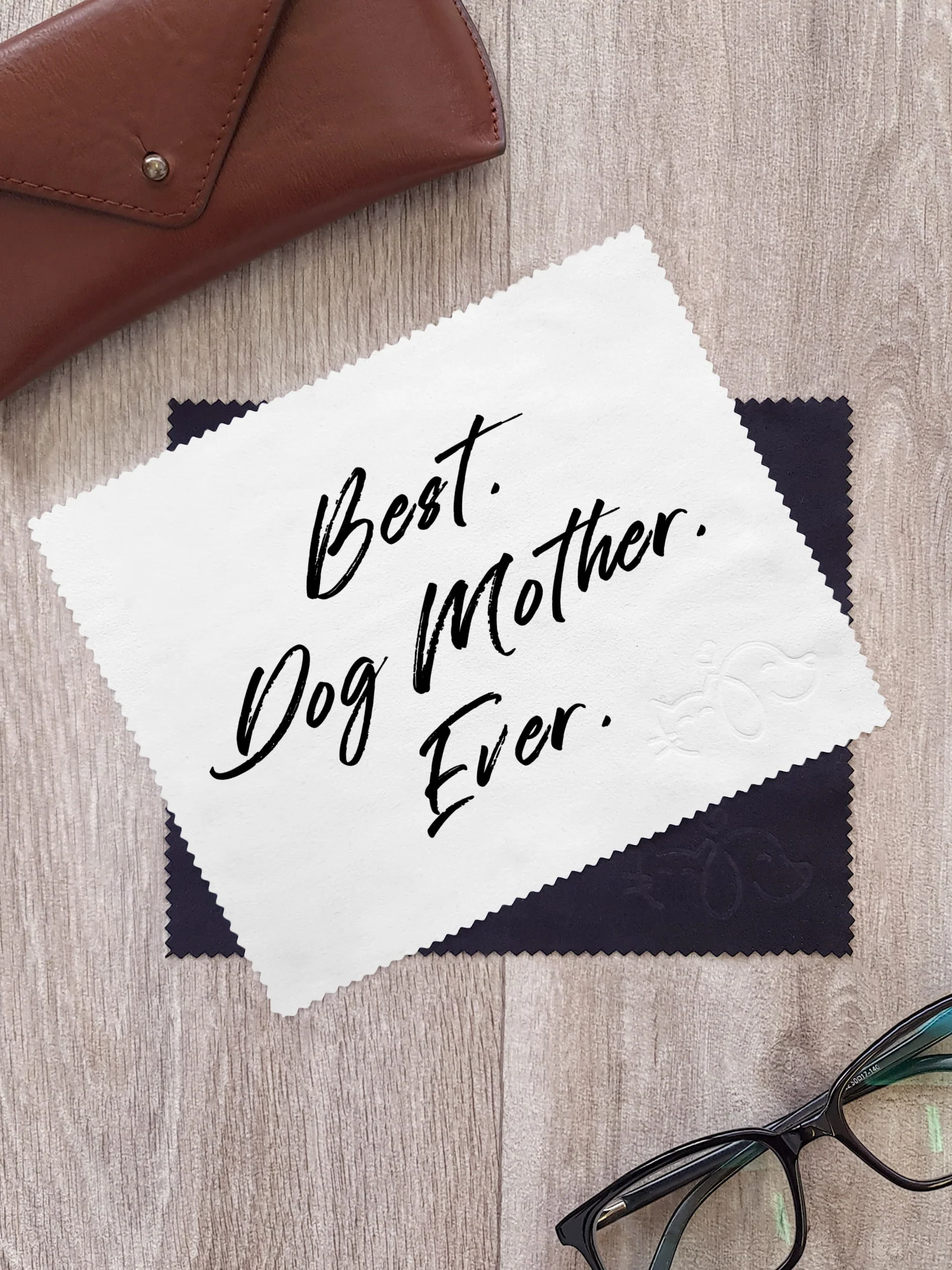 Best. Dog Mother. Ever. Microfibre Suede Glasses Cleaning Cloths (Twinpack) - Image 3