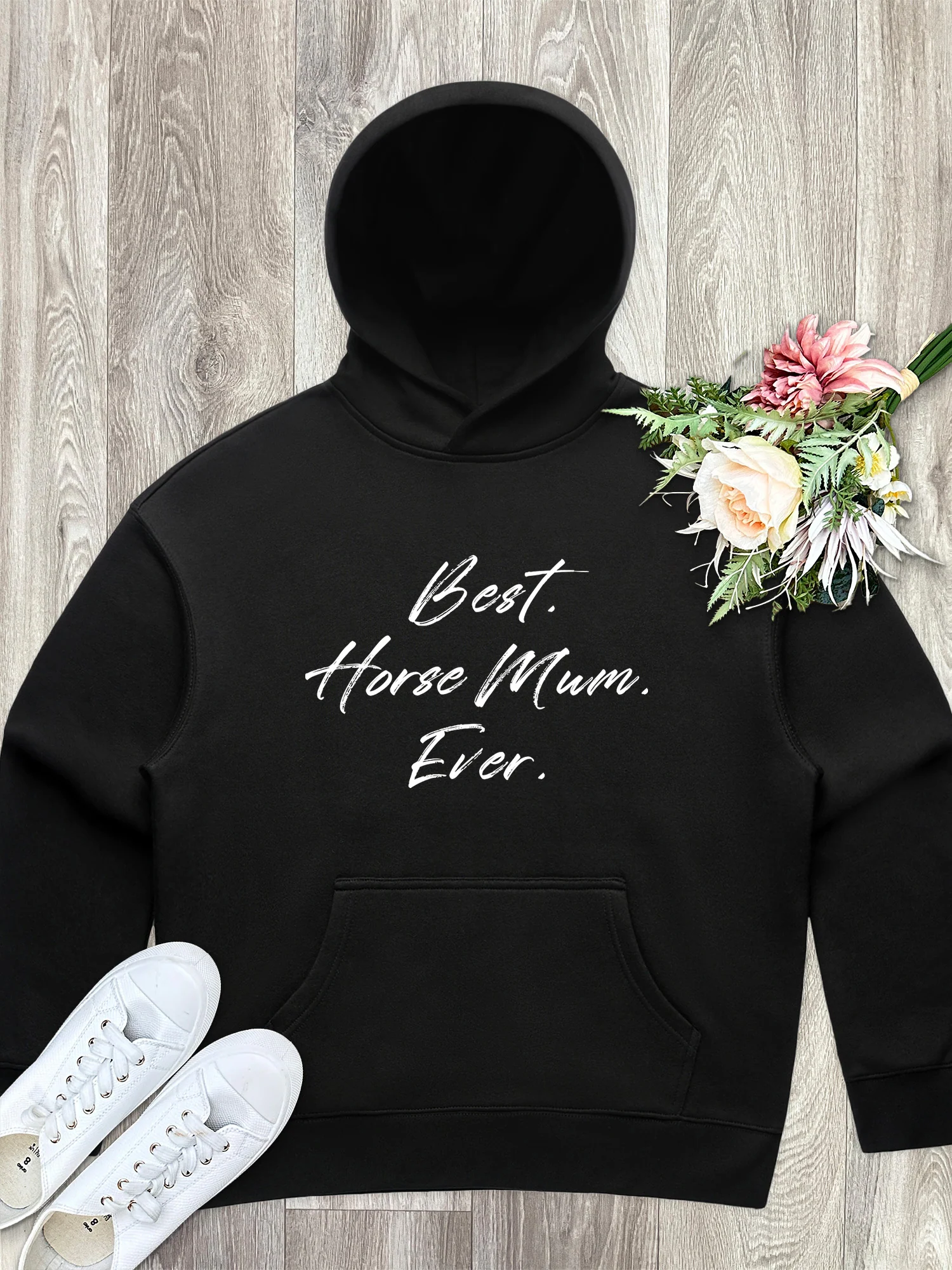 Best. Horse Mum. Ever. Women's Comfort Hood - Image 4