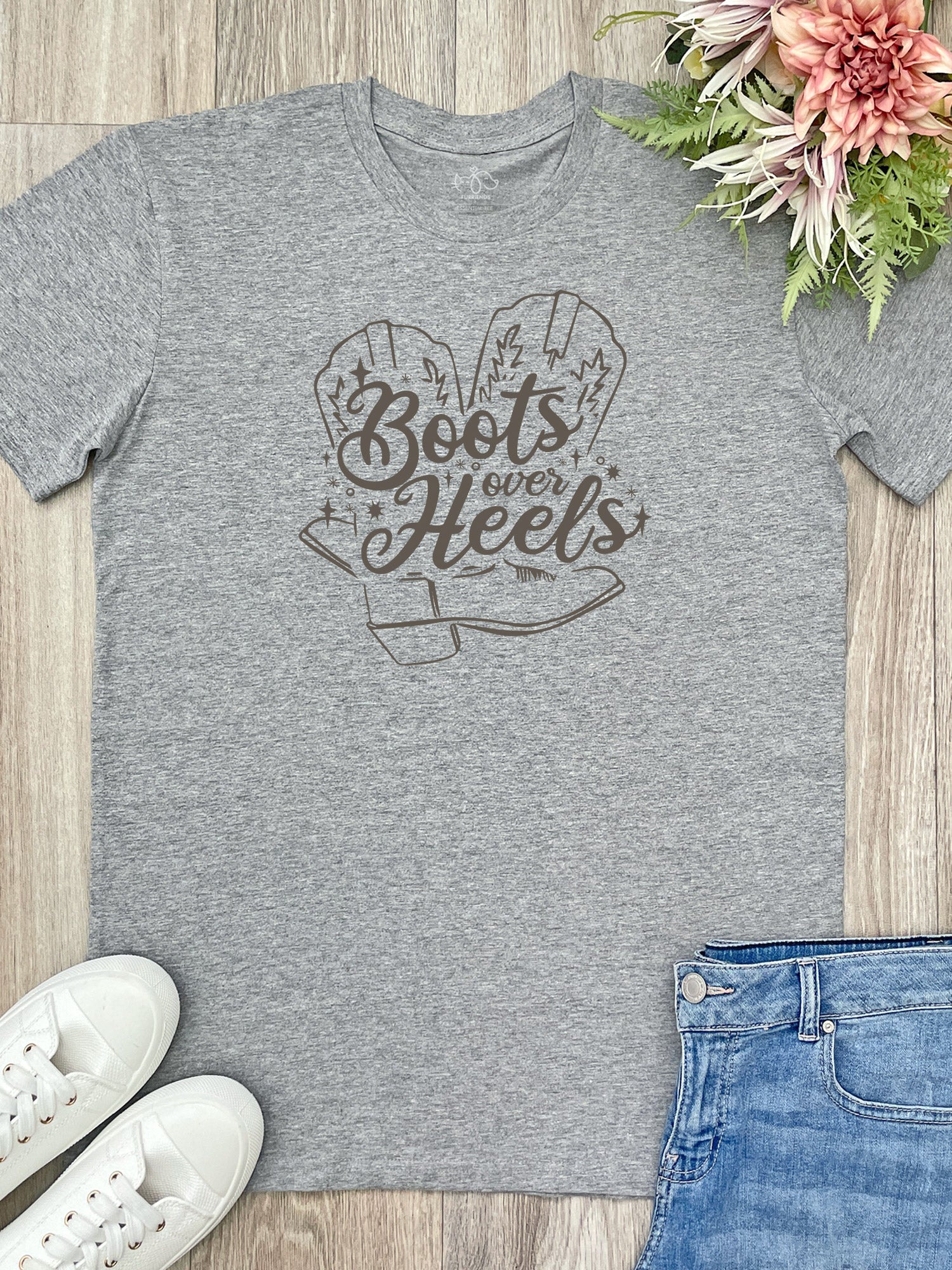 Boots Over Heels Essential Unisex Tee - Image 4