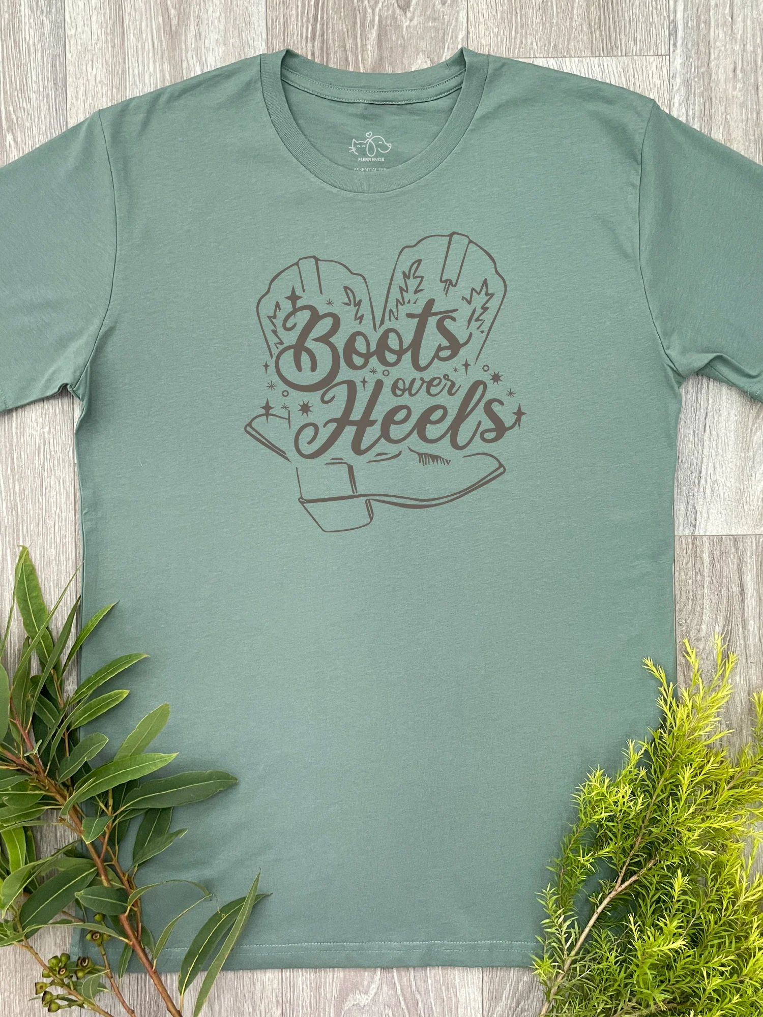 Boots Over Heels Essential Unisex Tee - Image 6