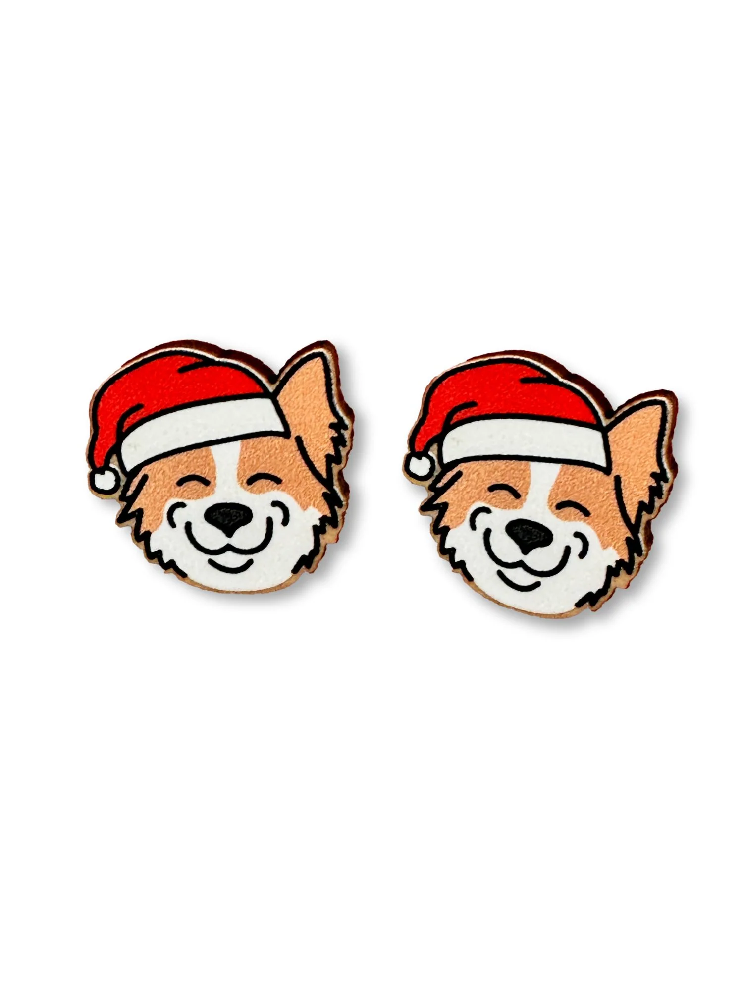 Border Collie Christmas Edition ColourPop Stud Earrings - Image 8