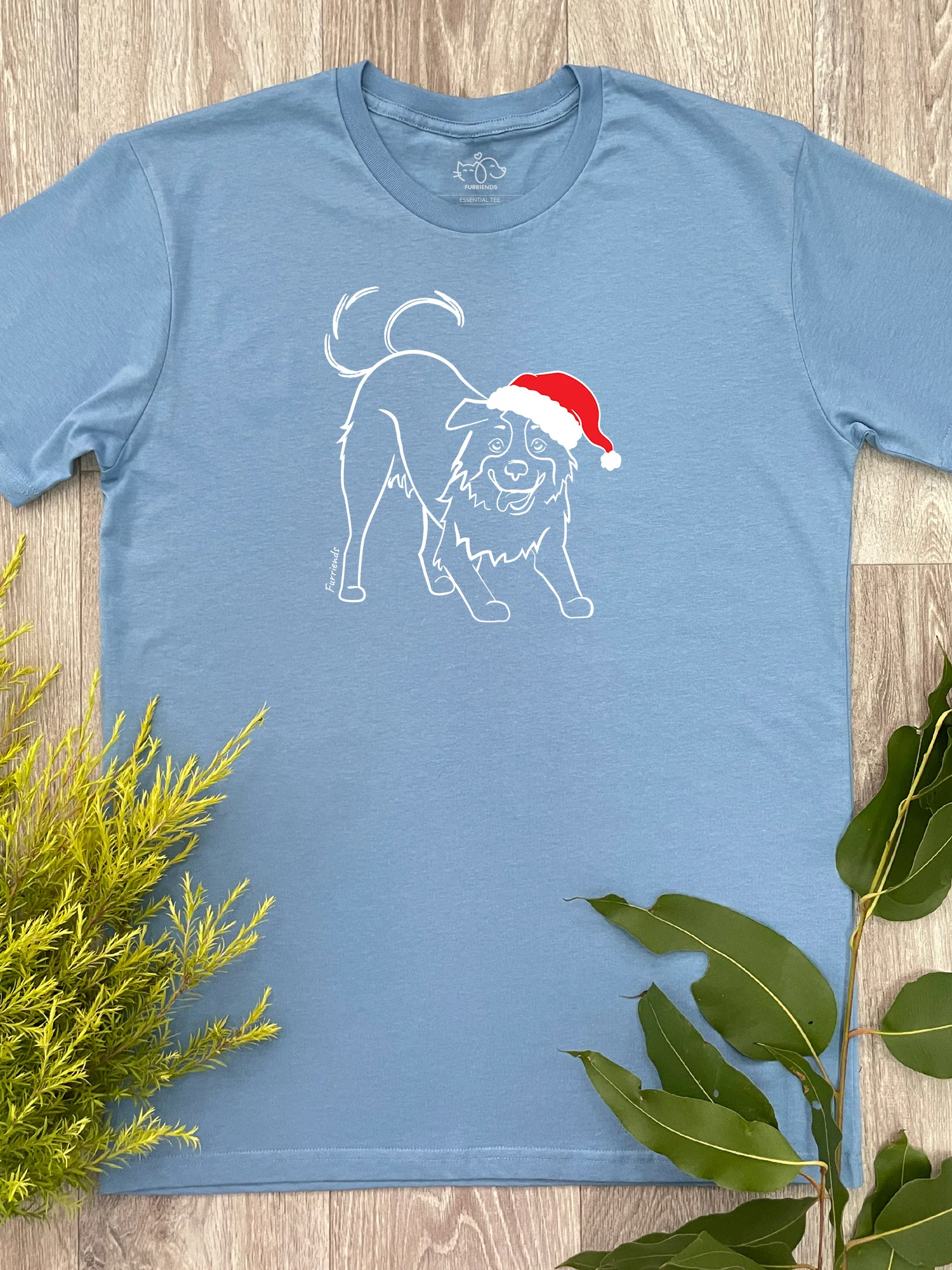Border Collie Christmas Edition Essential Unisex Tee - Image 5