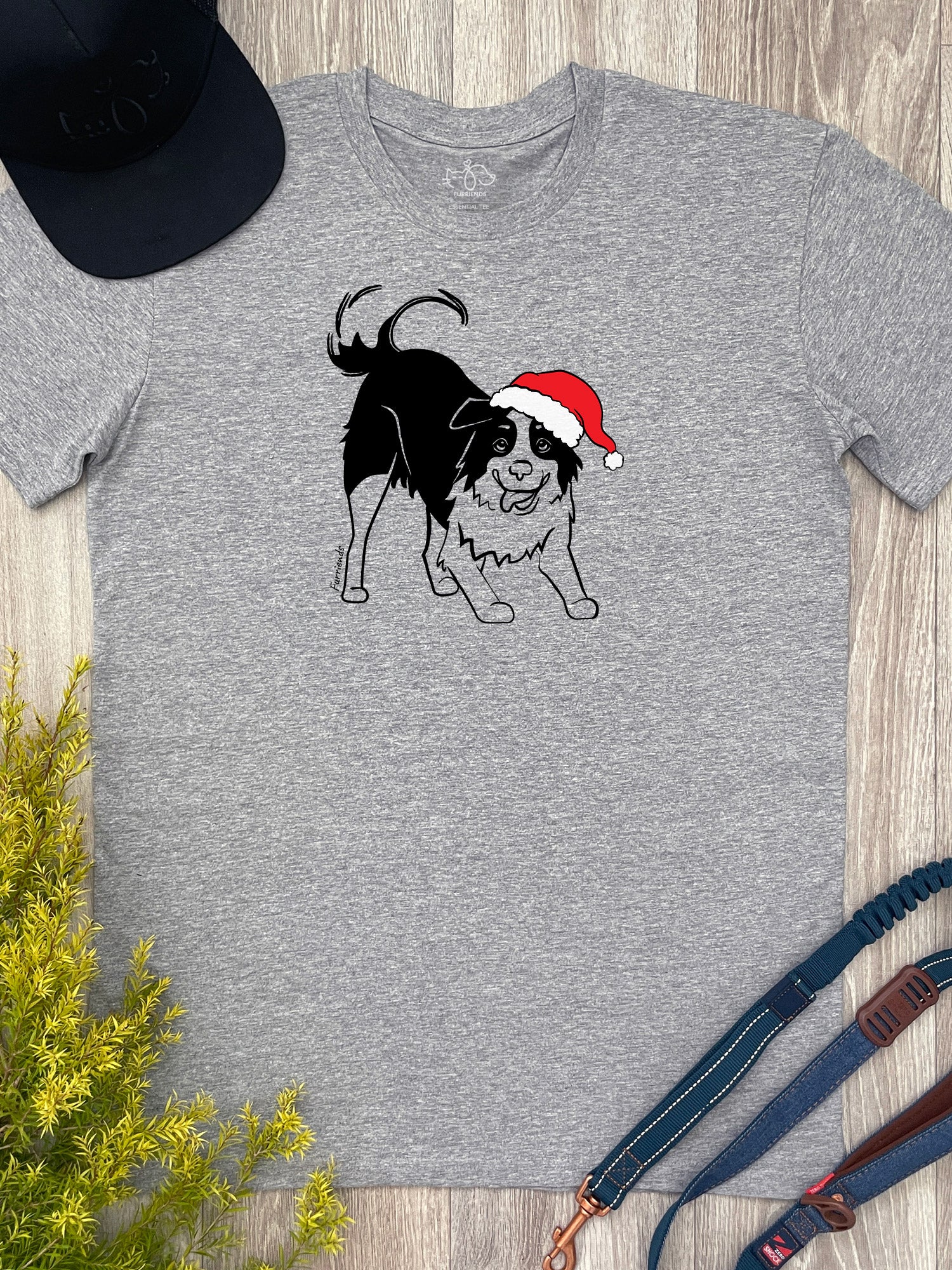 Border Collie Christmas Edition Essential Unisex Tee - Image 7