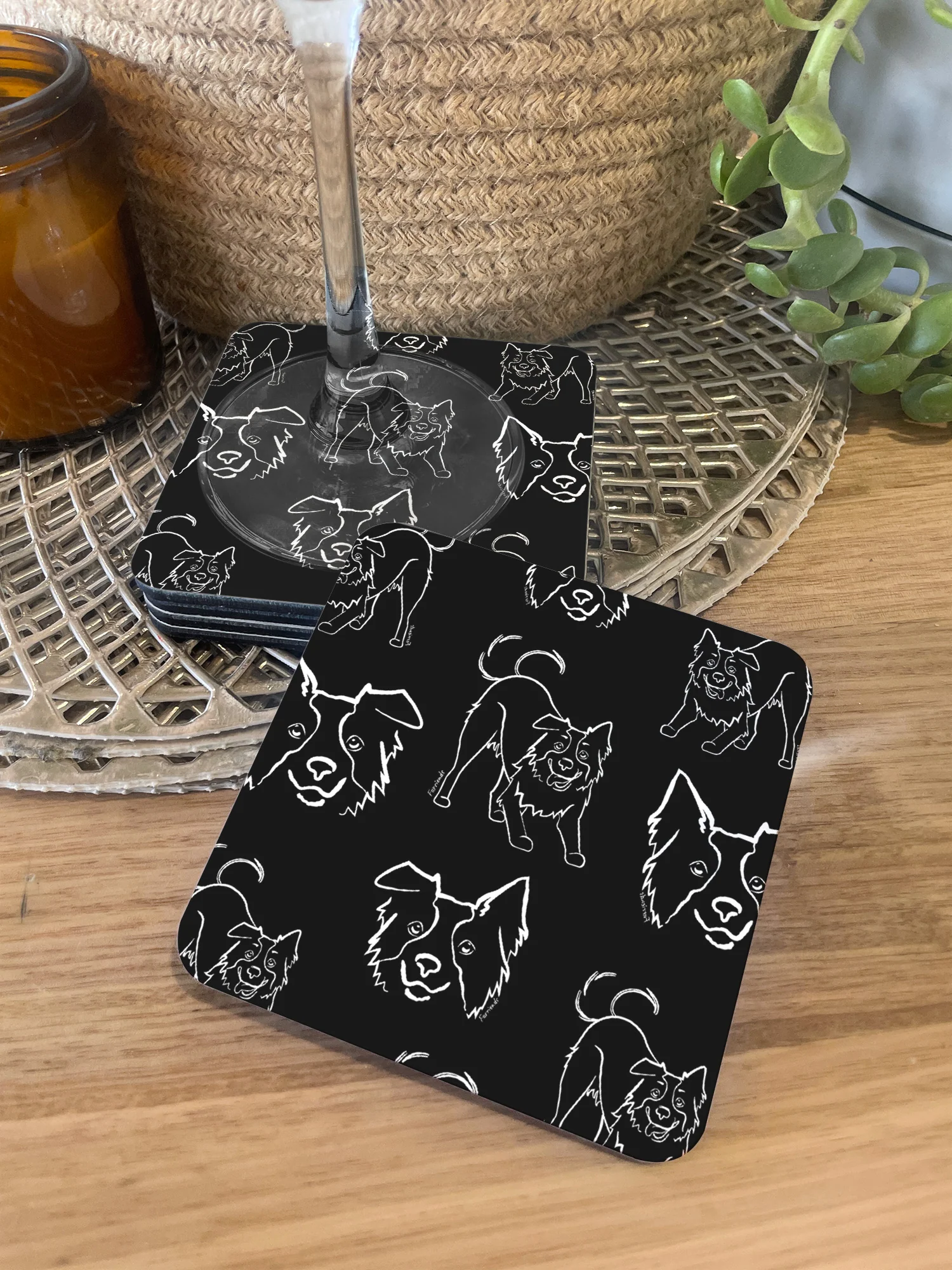 Border Collie Coaster - Image 10