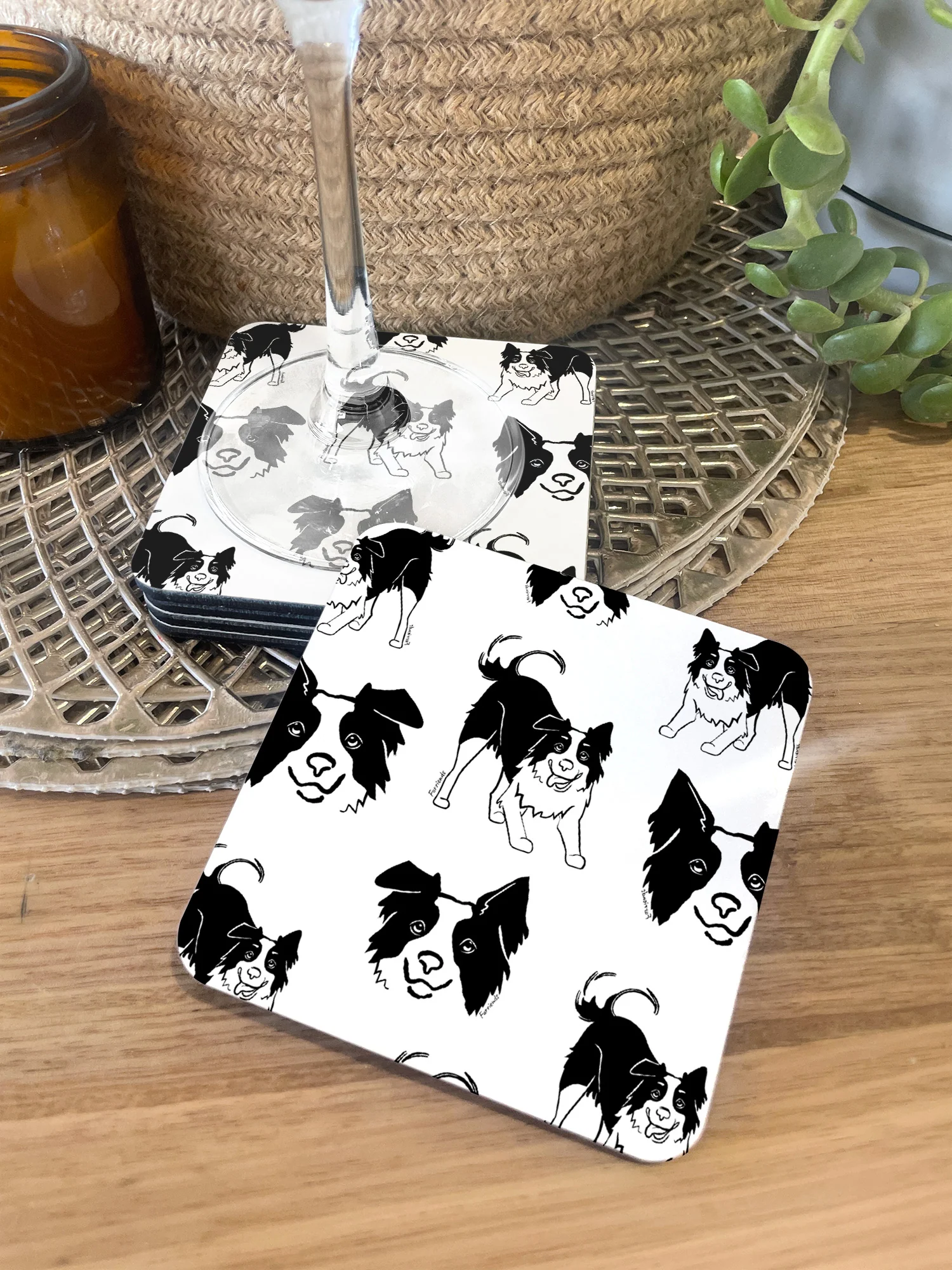 Border Collie Coaster - Image 3