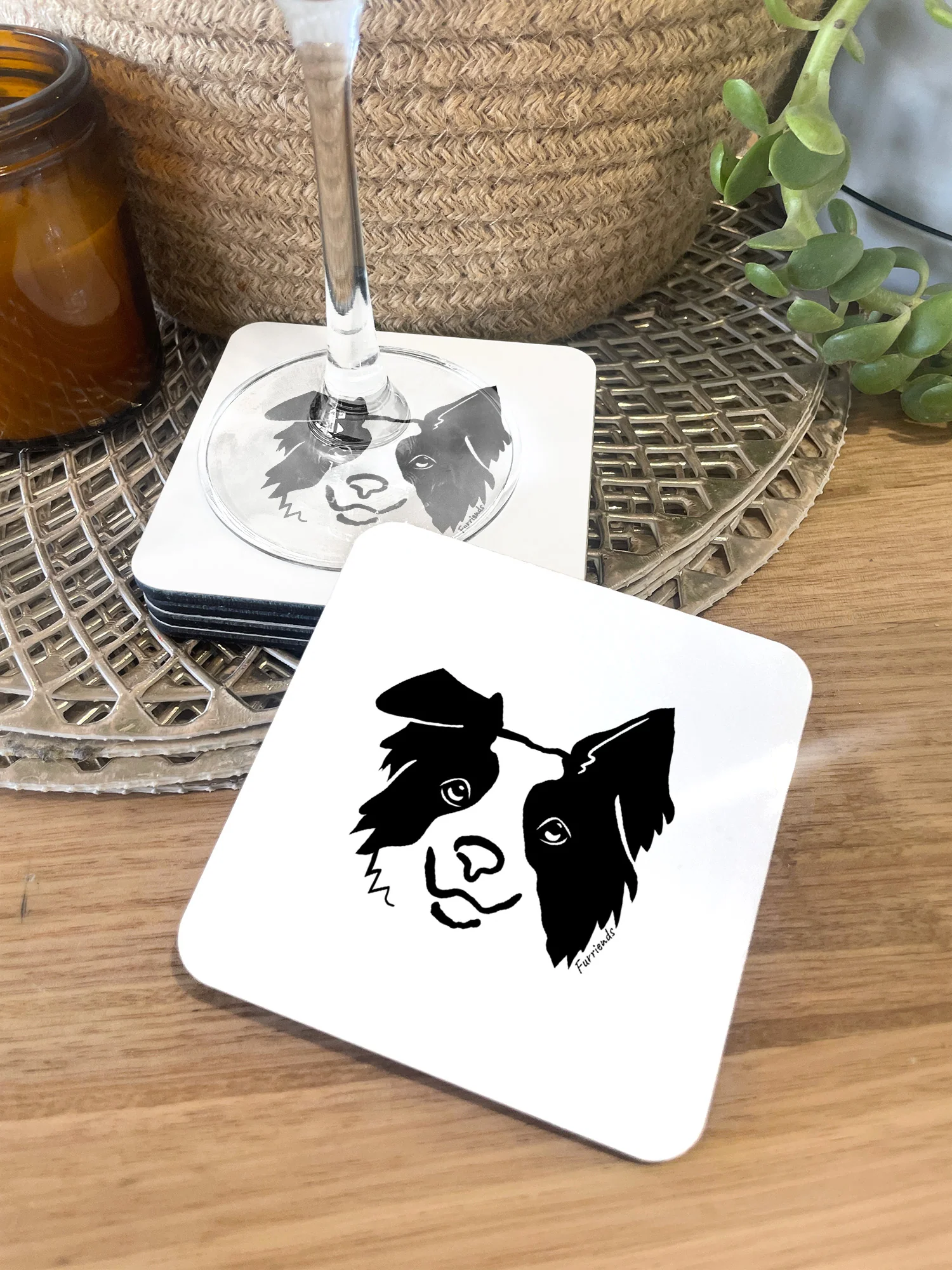 Border Collie Coaster - Image 4