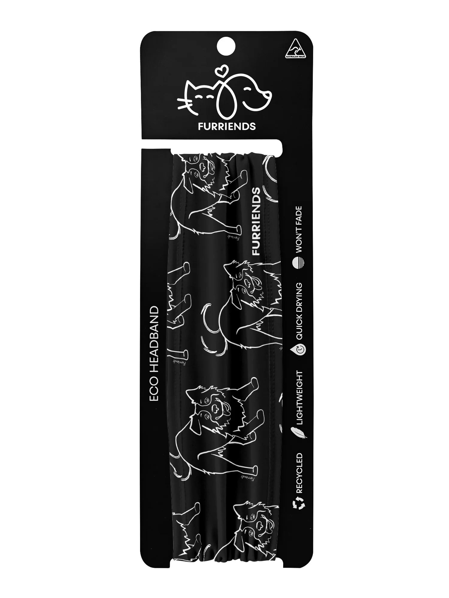 Border Collie Eco Performance Headband - Image 14